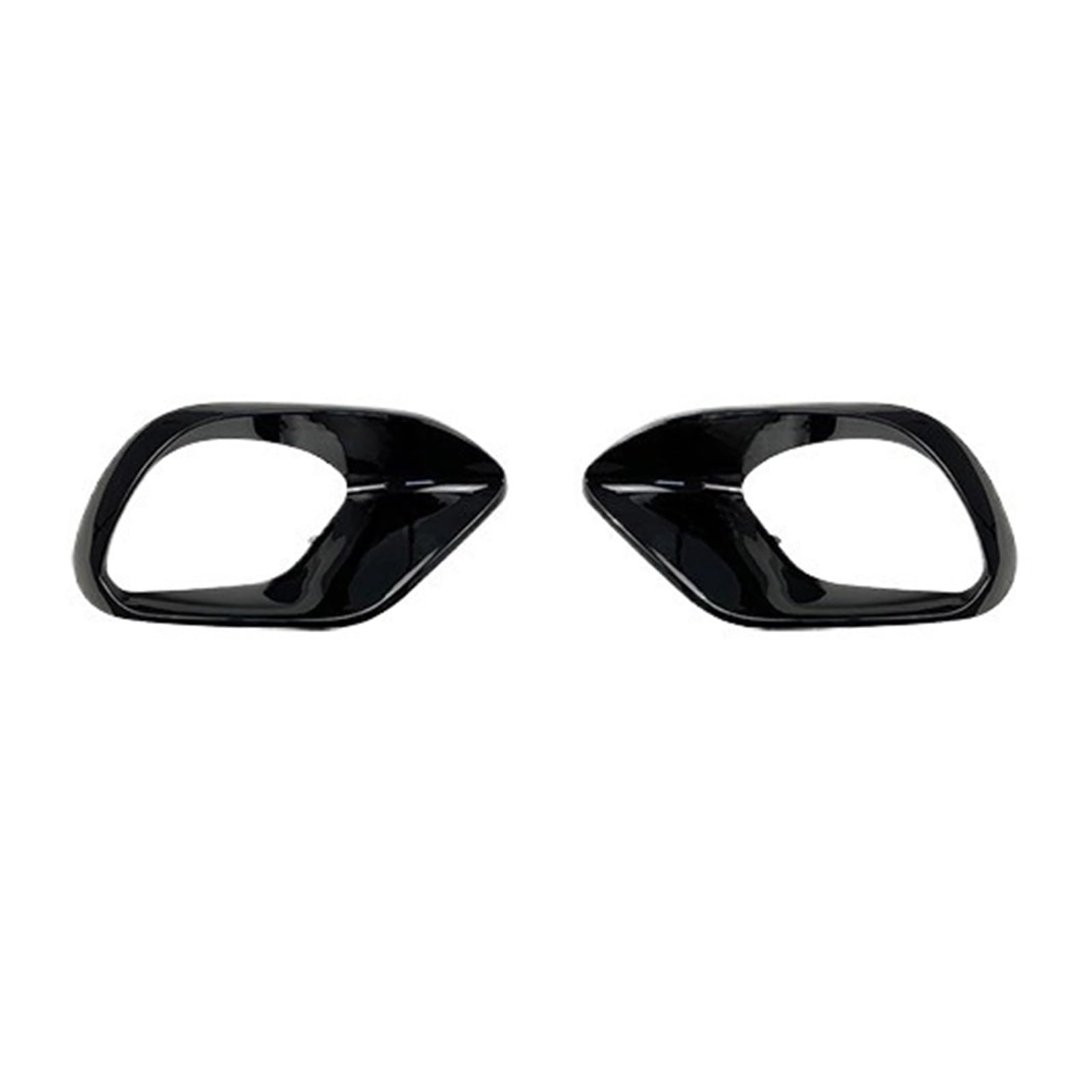 DDGHAE Frontstoßstange kompatibel for Mercedes Benz CLA W118 C118 Cla45 AMG Seitenhaube Nebelscheinwerfer Lichtabdeckung Spoiler Lüftungsrahmenverkleidung, 2020 bis(Fog Lamp Gloss Black) von DDGHAE