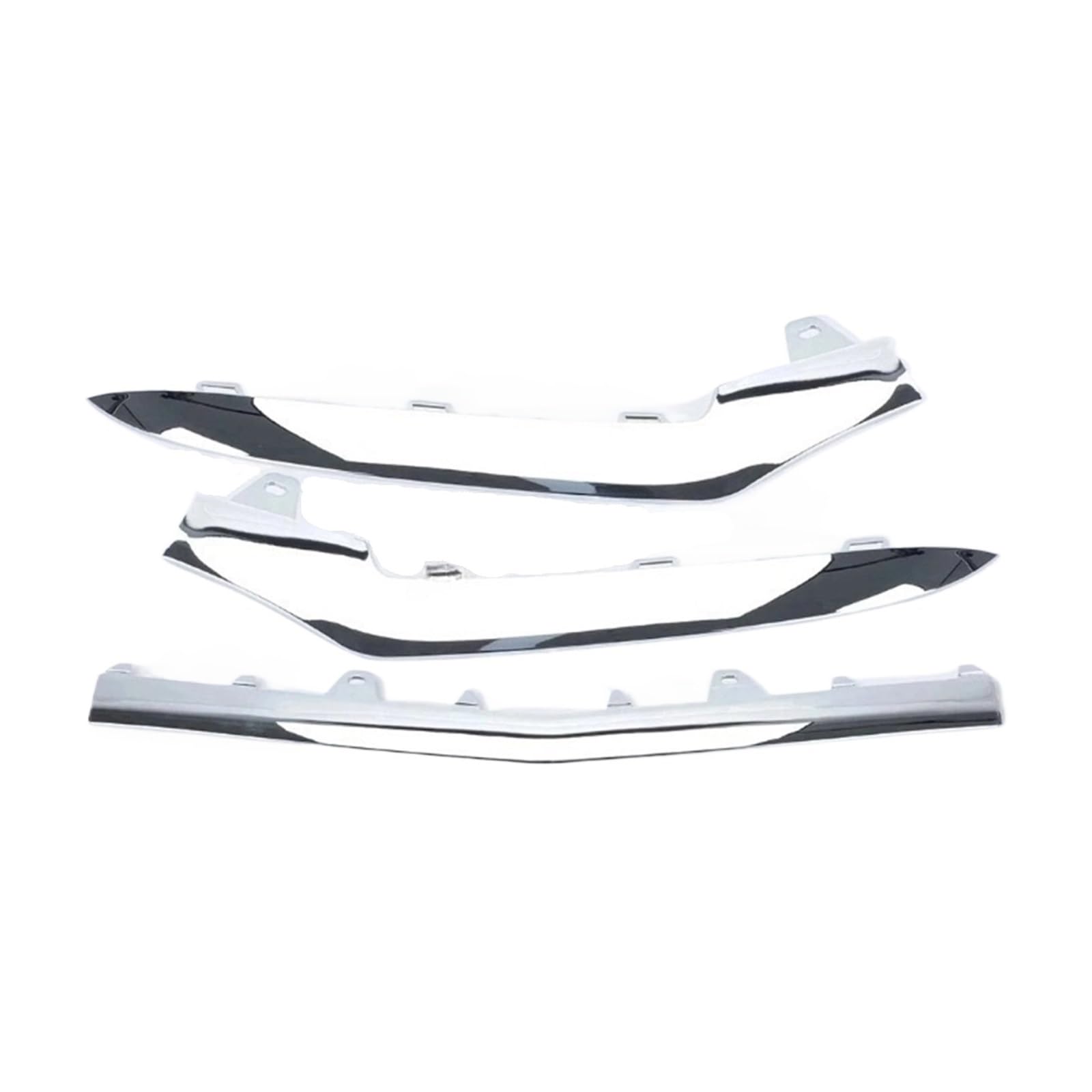 DDGHAE Frontstoßstange kompatibel for Mercedes Benz E-Klasse W212 E200 E250 E300 E350 2014 2015 2016 Chrom-Autozubehör, Zierleiste for die Unterlippenabdeckung(1Set Chrome) von DDGHAE