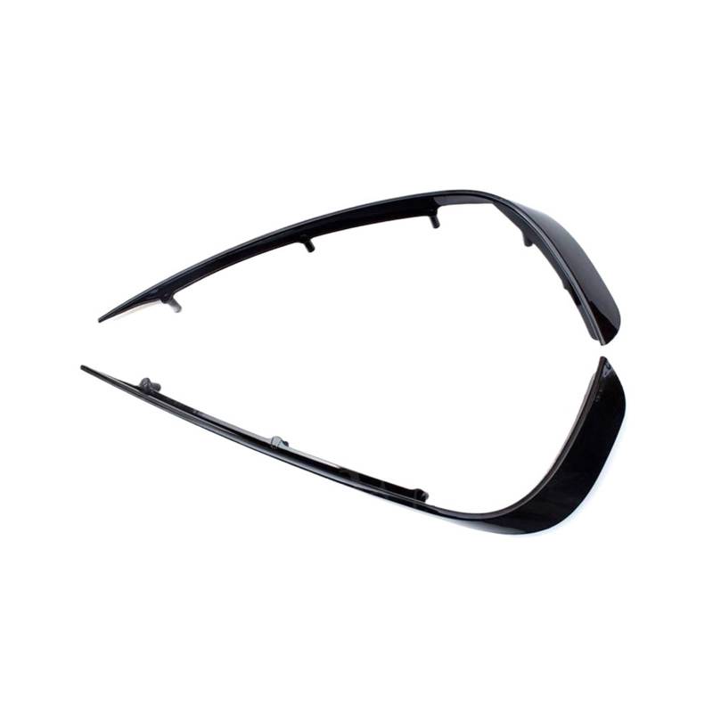DDGHAE Frontstoßstange kompatibel for Mercedes Benz GLA-Klasse X156 GLA200 GLA260 GLA45 2014–2017, Lüftungsschlitz-Abdeckungen, Auto-Styling, Nebelscheinwerfer-Augenlider aus Kohlefaser(2 PCS Gloss Bl von DDGHAE
