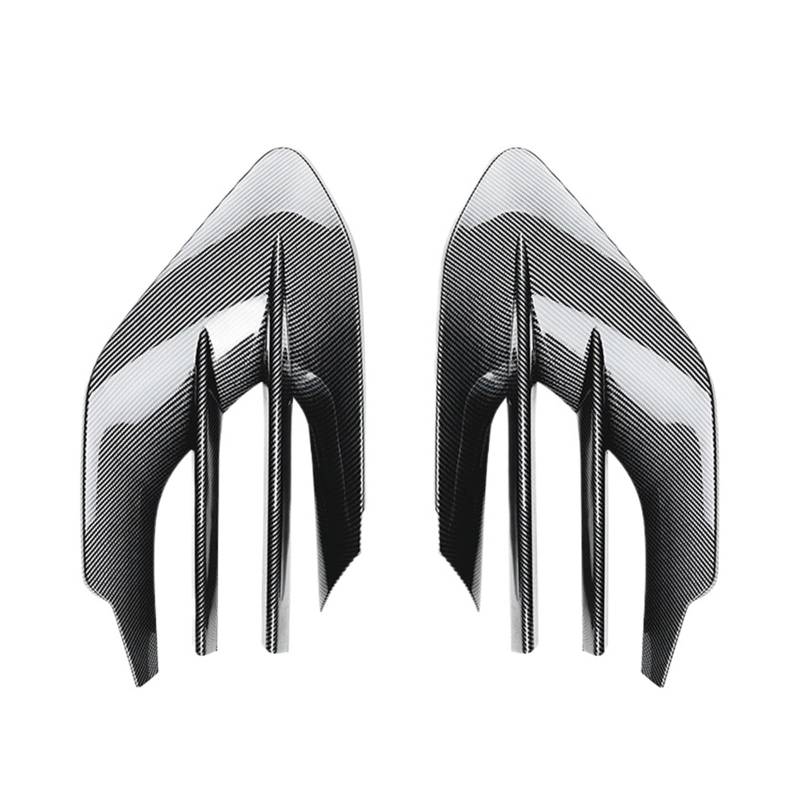 DDGHAE Frontstoßstange kompatibel for Mercedes Benz GLE-Klasse W167 C167 2024 + GLE450 GLE53 AMG Nebelscheinwerfer-Kühlergrill-Abdeckungsrahmen-Karosserie-Kits, Schwarz glänzend(Carbon Look) von DDGHAE