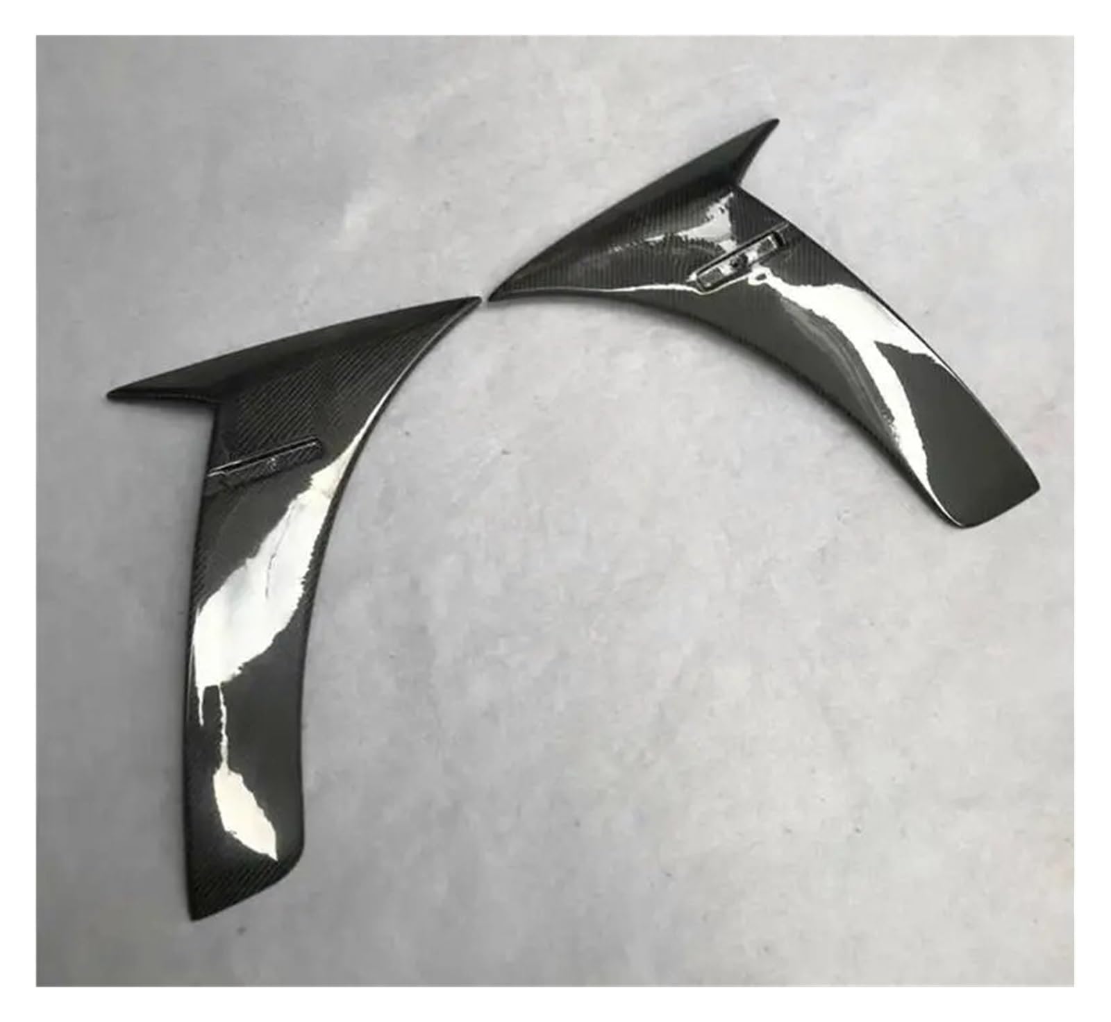 DDGHAE Frontstoßstange kompatibel for Mercedes Benz W222 S-Klasse S63 S350 S400 S500 S600 AMG, Lippensplitter aus Echtkohlefaser, Nebelscheinwerfer-Entlüftungsabdeckung(Fender) von DDGHAE