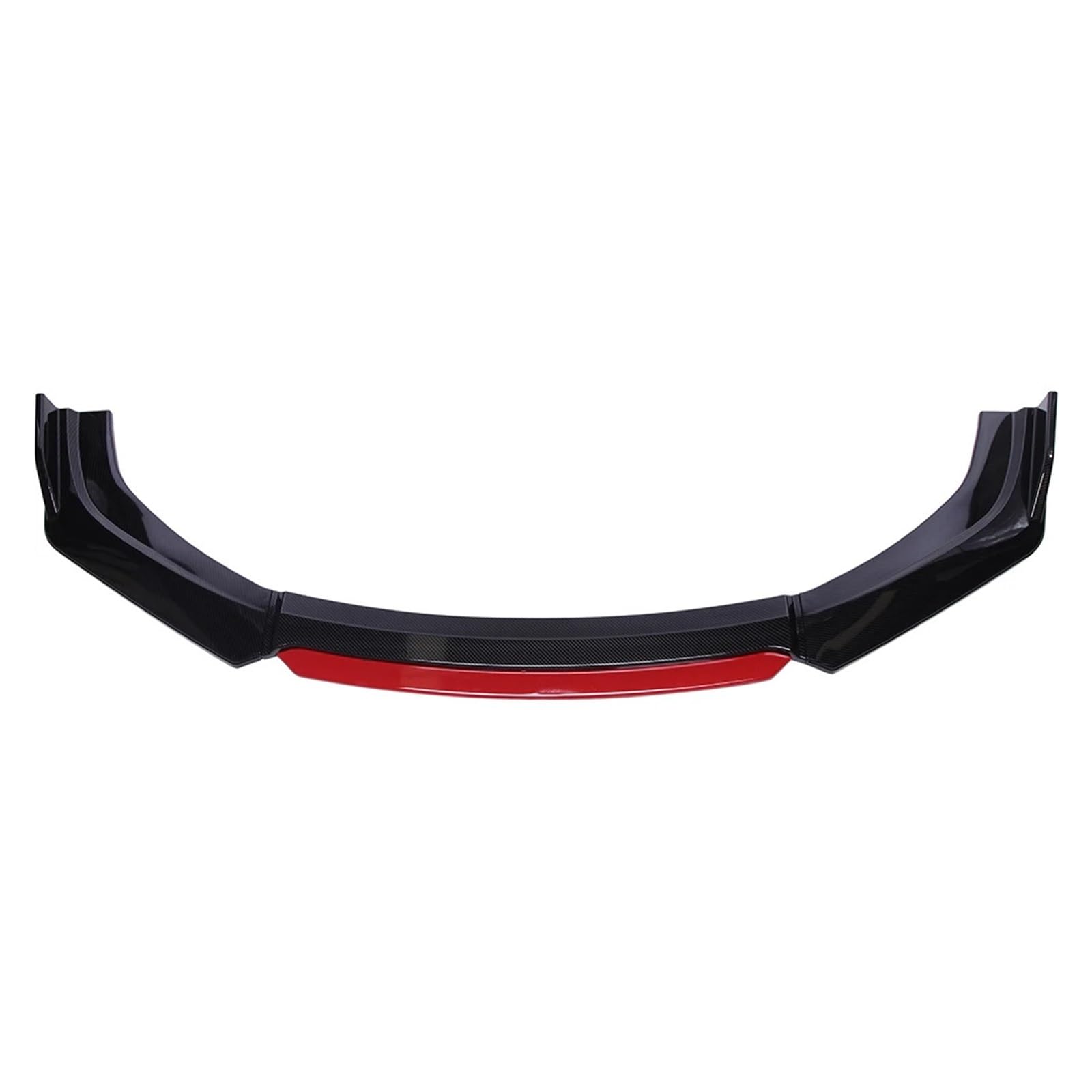 DDGHAE Frontstoßstange kompatibel for Zierleistenschutz, Spoiler, Luftdamm, Lippe, Auto-Kinnspoiler, Splitter, Diffusor, Karosserie(Carbon Fiber and Red) von DDGHAE