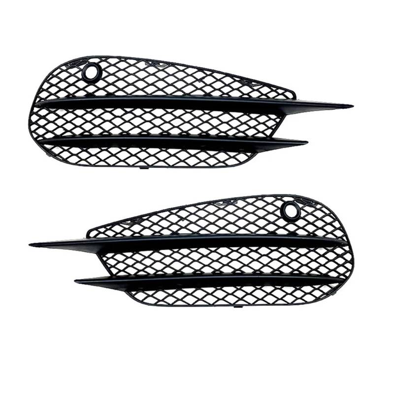 DDGHAE Frontstoßstangen-Kühlergrill Kompatibel for Mercedes-Benz W205 C-Klasse C180 C200 C260 2015-2018, Set L+R Nebelscheinwerfer-Grill-Netzeinsatz-Gesichtsstangenabdeckung von DDGHAE