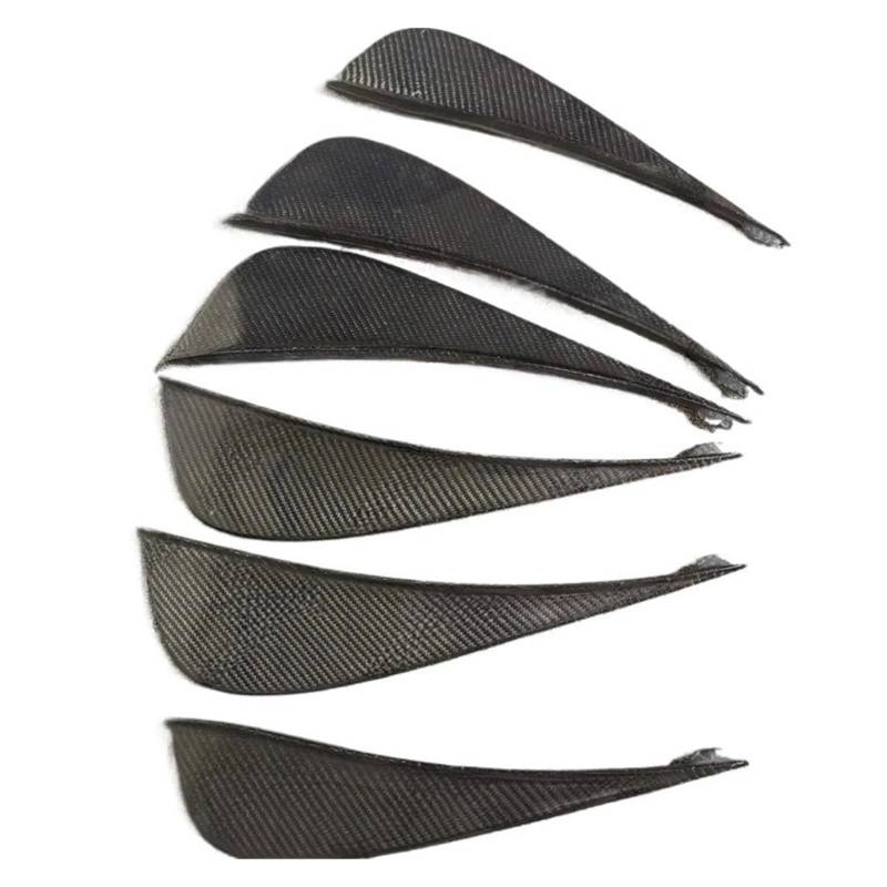 DDGHAE HECKSTOßSTANGE KOMPATIBEL for FERRARI 458 OEM STIL CARBONFASER CANARD LIP TRIM 6 STÜCKE TUNING TEIL for 458 CARBON HECKDIFFUSOR SPLITTER RACING von DDGHAE