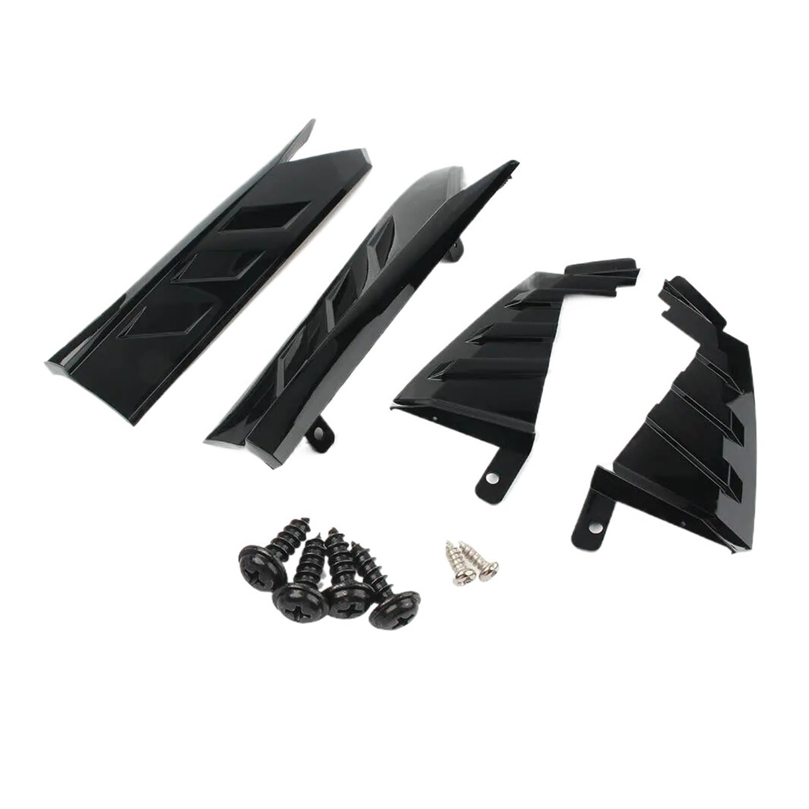 DDGHAE Heckstoßstange Kompatibel for Accord 10th 2018 2019 2020 2021 Schwarzer Autodiffusorschutz Canards Ecklippenspoiler, Seitensplitterabdeckung(Black) von DDGHAE