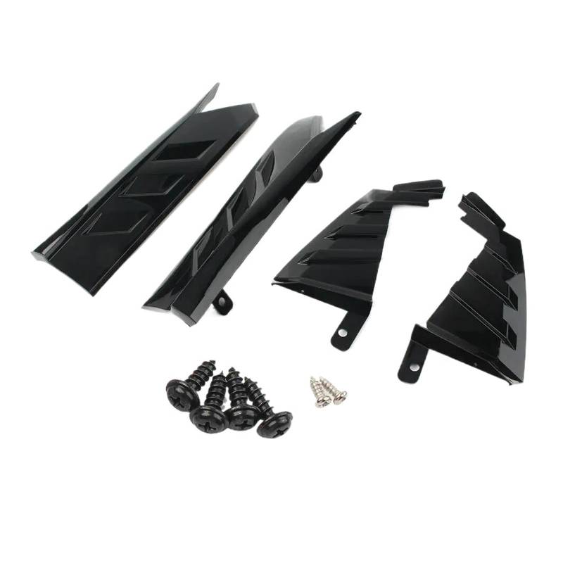 DDGHAE Heckstoßstange Kompatibel for Accord 10th 2018 2019 2020 2021 Schwarzer Autodiffusorschutz Canards Ecklippenspoiler, Seitensplitterabdeckung(Black) von DDGHAE