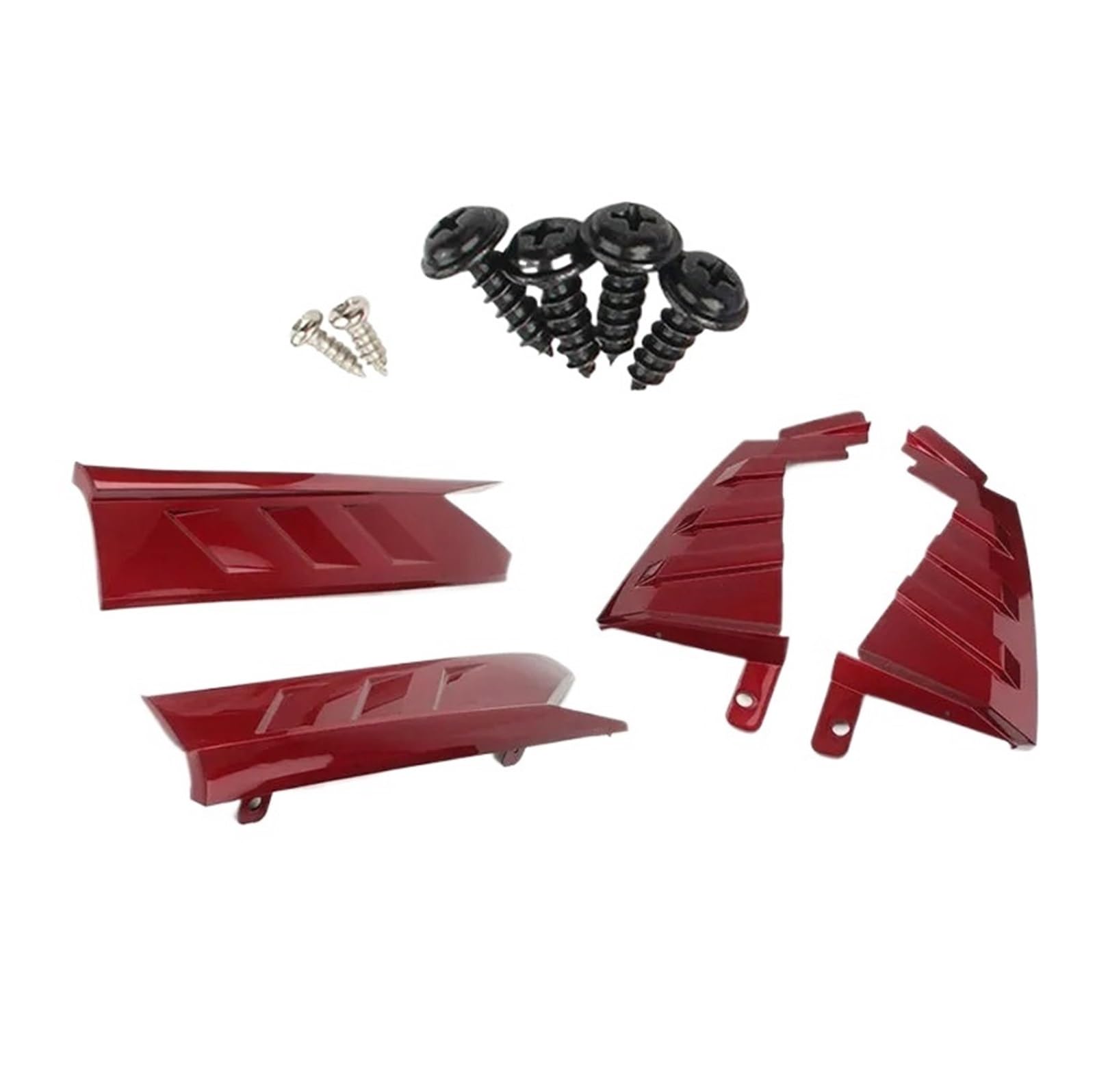 DDGHAE Heckstoßstange Kompatibel for Accord 10th 2018 2019 2020 2021 Schwarzer Autodiffusorschutz Canards Ecklippenspoiler, Seitensplitterabdeckung(Red) von DDGHAE