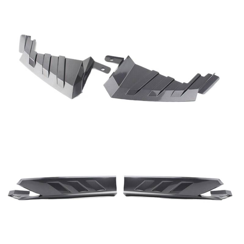 DDGHAE Heckstoßstange Kompatibel for Accord 10th 2018 2019 2020 2021 Schwarzer Autodiffusorschutz Canards Ecklippenspoiler, Seitensplitterabdeckung(Silver) von DDGHAE