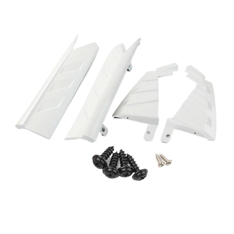 DDGHAE Heckstoßstange Kompatibel for Accord 10th 2018 2019 2020 2021 Schwarzer Autodiffusorschutz Canards Ecklippenspoiler, Seitensplitterabdeckung(WHITE) von DDGHAE