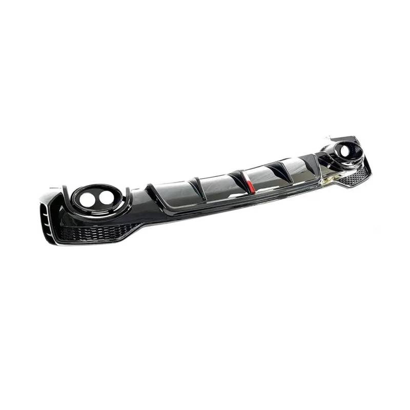 DDGHAE Heckstoßstange Kompatibel for Audi Q3 Sport 2021 2022 Auto Hecklippendiffusorschutz, PP Schwarzer Diffusorlippenspoiler Mit Auspuffspitzen von DDGHAE