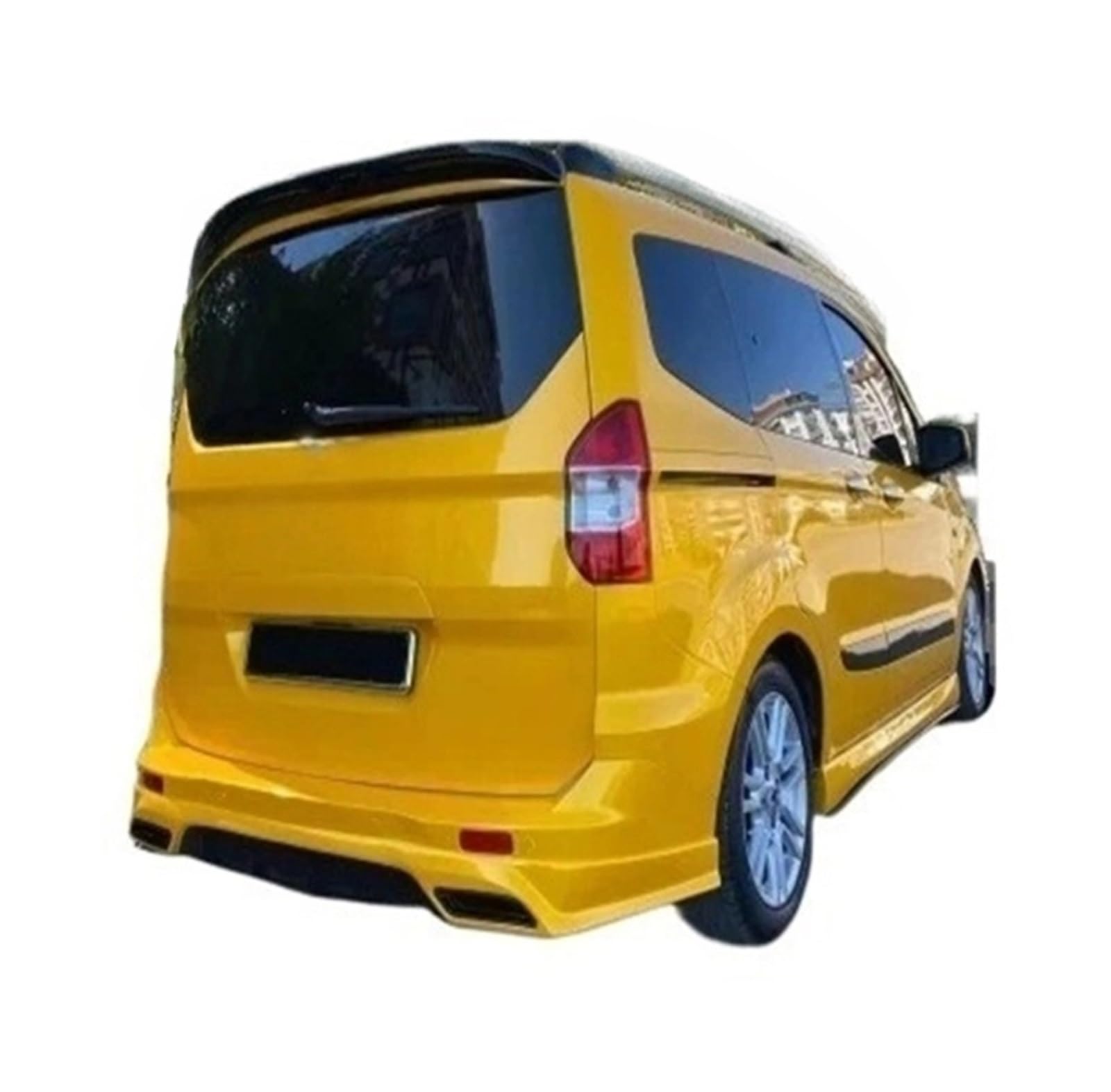 DDGHAE Heckstoßstange Kompatibel for Courier 2015 2016 2017 2018 2019 2020 2021 2022 Custom Style Lippe Heckstoßstangenrock Abs Kunststoff(Please write the paint code) von DDGHAE