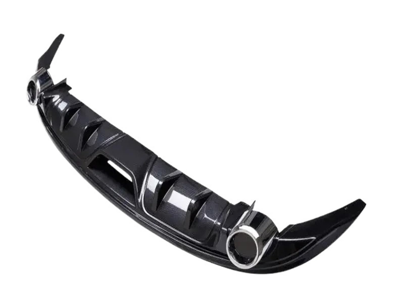 DDGHAE Heckstoßstange Kompatibel for Mazda 3 Axela/Limousine 2014-2017 Carbonfaser Auto Heckspoilerlippe Splitter Stoßstangendiffusor Mit Auspuffendstückschutz(Diffuser Exhaust Tip) von DDGHAE