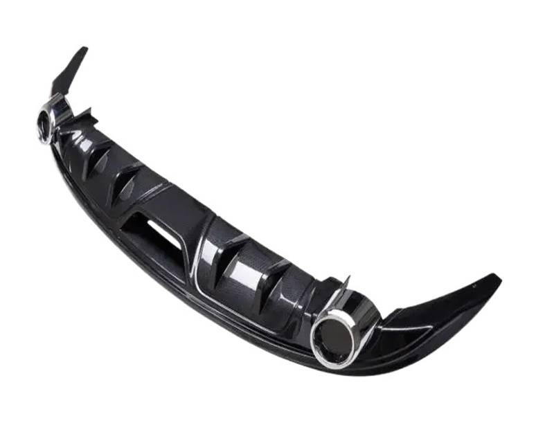DDGHAE Heckstoßstange Kompatibel for Mazda 3 Axela/Limousine 2014-2017 Carbonfaser Auto Heckspoilerlippe Splitter Stoßstangendiffusor Mit Auspuffendstückschutz(Diffuser Exhaust Tip) von DDGHAE