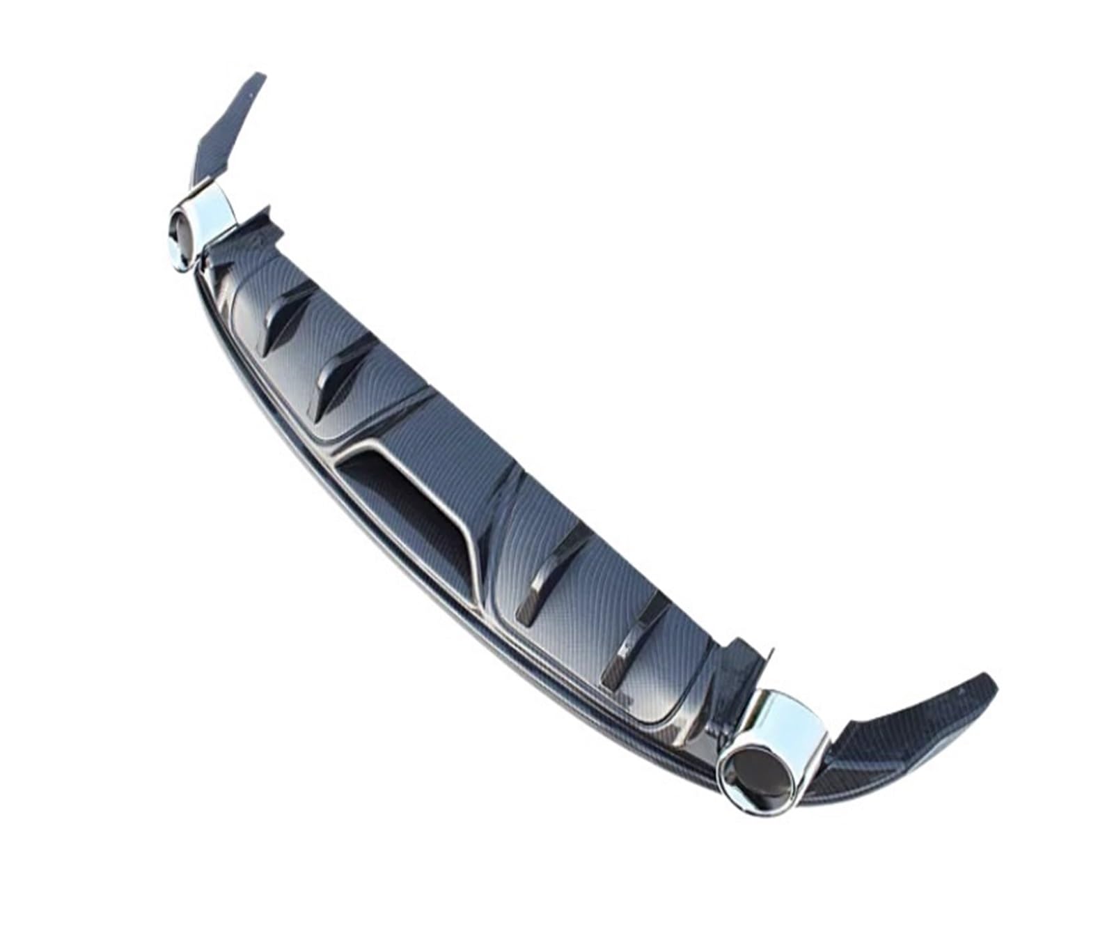 DDGHAE Heckstoßstange Kompatibel for Mazda 3 Axela 2014-2019 ABS Lack Kofferraum Stoßstange Heckdiffusor Spoiler Auspuffabdeckung(14-19 ABS Carbon) von DDGHAE