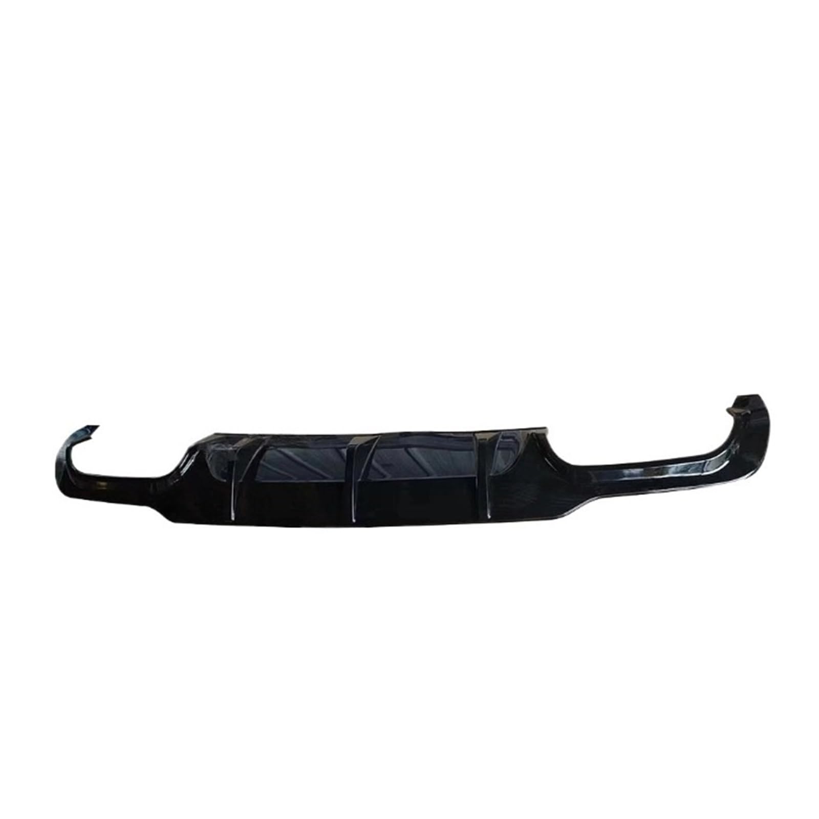 DDGHAE Heckstoßstange Kompatibel for Mercedes Benz C-Klasse W204 C63 AMG 2012 2013-2014 Stoßstangenspoiler Carbon-Look, ABS Schwarzer Lippendiffusor Karosserie-Kits(ABS Black) von DDGHAE