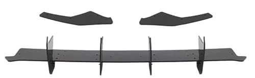 DDGHAE Heckstoßstange Kompatibel for VW Golf 8 MK8 GTI 2020-2023 ABS Spoiler Heckflügel Windflügel Hecklippenänderung(Black no lights) von DDGHAE