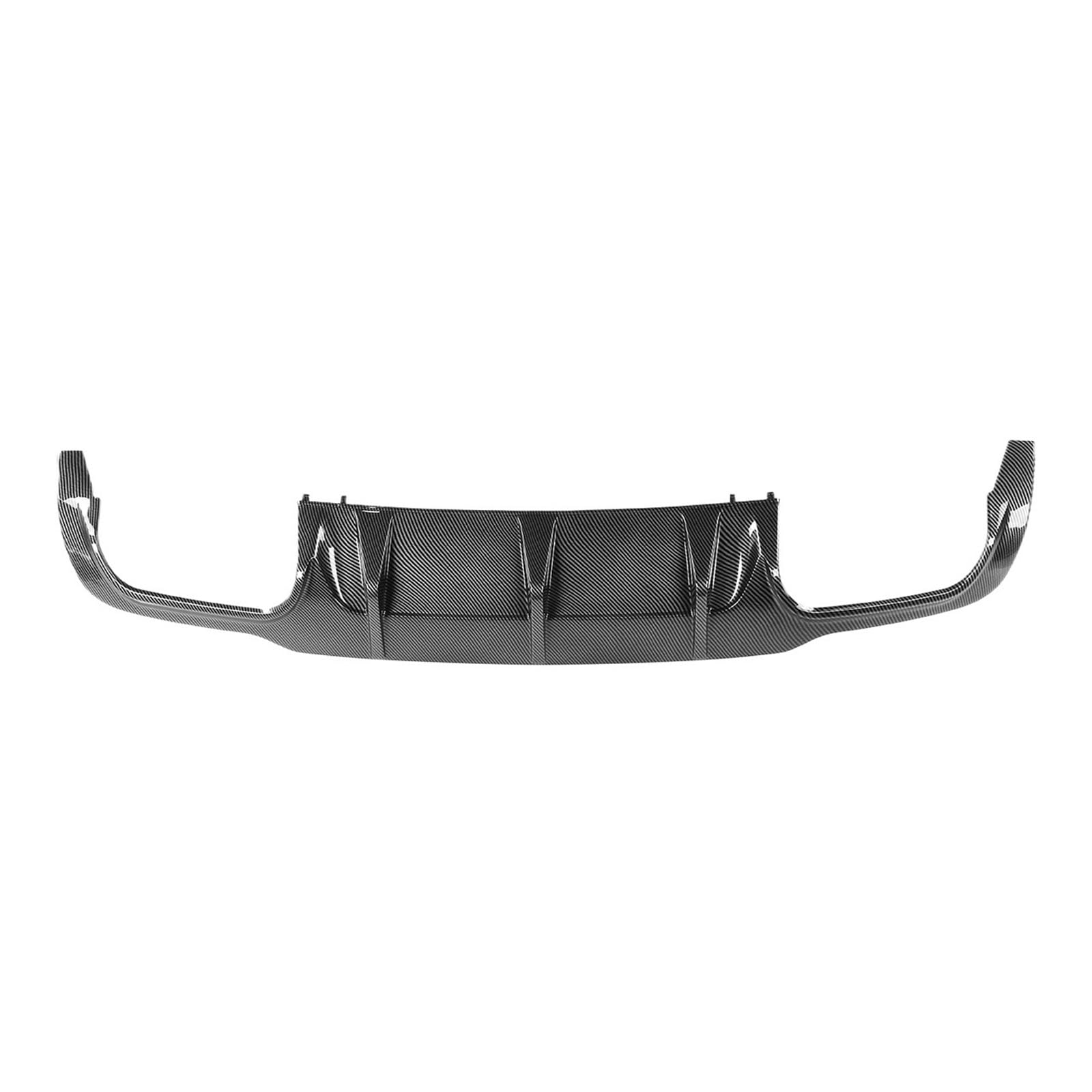 DDGHAE Heckstoßstange kompatibel for C-Klasse W204 C204 Limousine C63 Coupé 2012 2013 2014 2015, Lippendiffusor Spoiler Stoßstangensplitter(Carbon Fiber Look) von DDGHAE