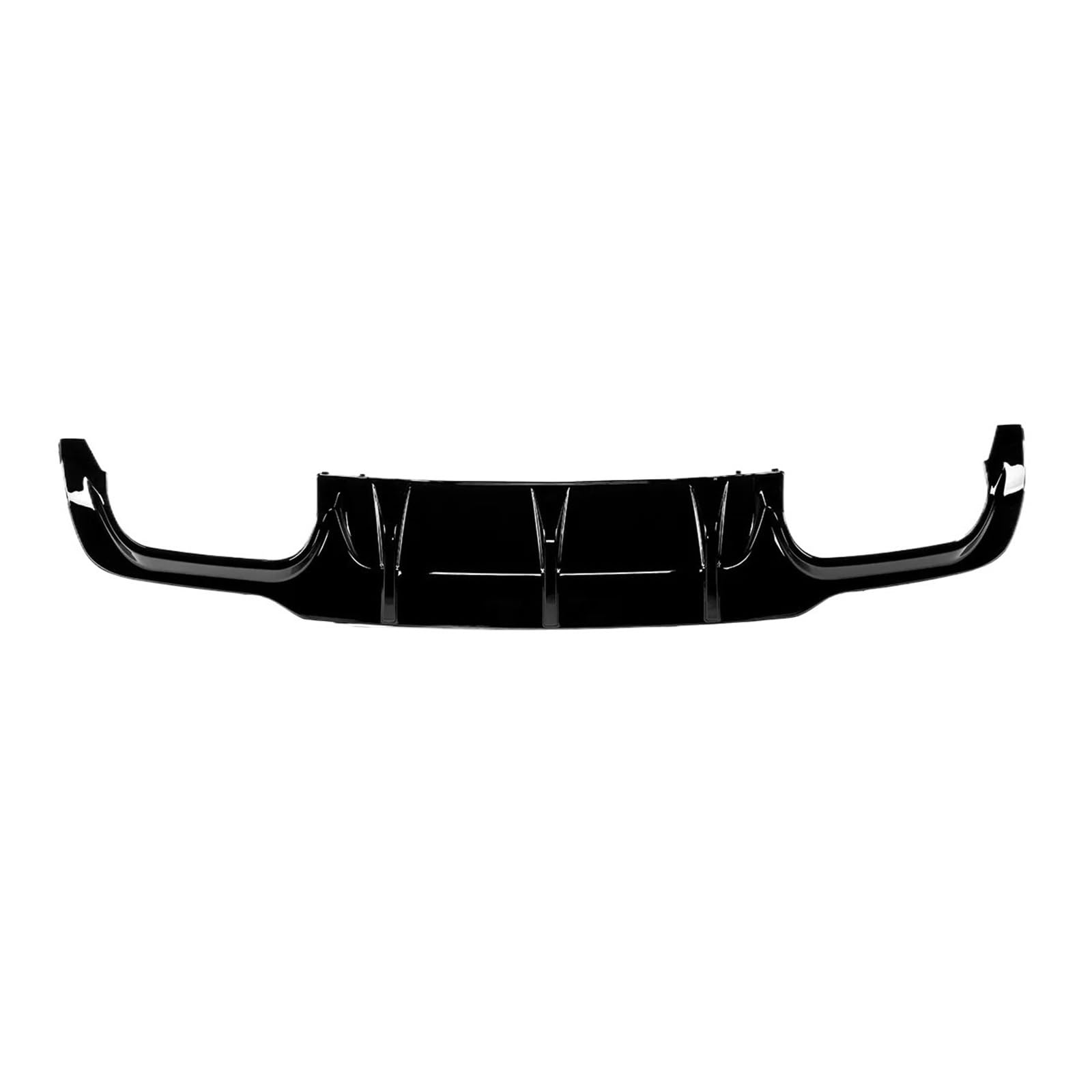 DDGHAE Heckstoßstange kompatibel for C-Klasse W204 C204 Limousine C63 Coupé 2012 2013 2014 2015, Lippendiffusor Spoiler Stoßstangensplitter(Glossy Black) von DDGHAE