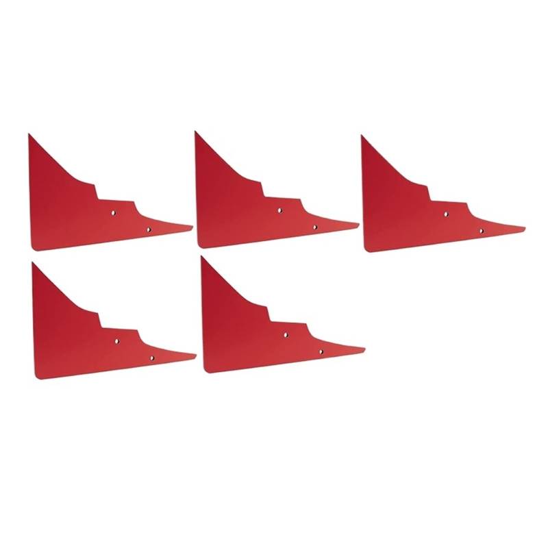 DDGHAE Heckstoßstange kompatibel for Camaro 5. Generation 2014 2015, Diffusor Haifischflosse, Heckdiffusor 5 Flossen V1 Set(Red) von DDGHAE