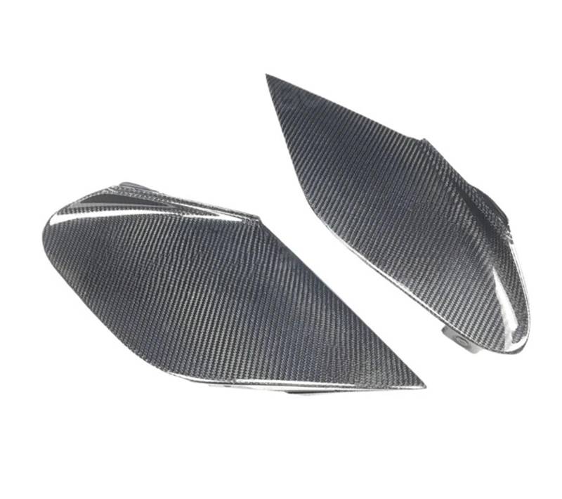 DDGHAE Heckstoßstange kompatibel for Ferrari 488 N Style 2015 2016 2017 2018 FRP, 2 STÜCKE Seitenstoßstangensplitter aus trockener Kohlefaser, Klappen, Schürze, Canards-Gehäuse(Dry Carbon Fiber) von DDGHAE