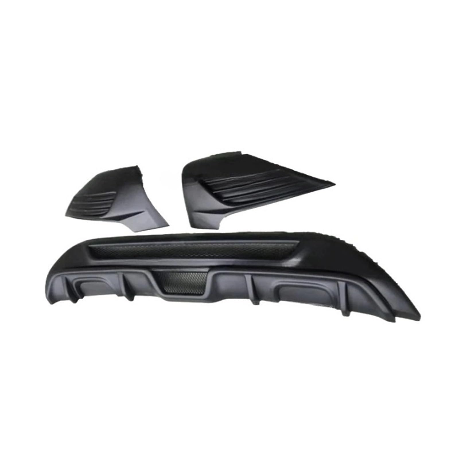 DDGHAE Heckstoßstange kompatibel for Fiesta MK7 2008–2013, Autozubehör, ABS im ST-Stil, mattschwarz, Lippendiffusor, Schürze, Splitter, Spoiler(Matte black whole) von DDGHAE