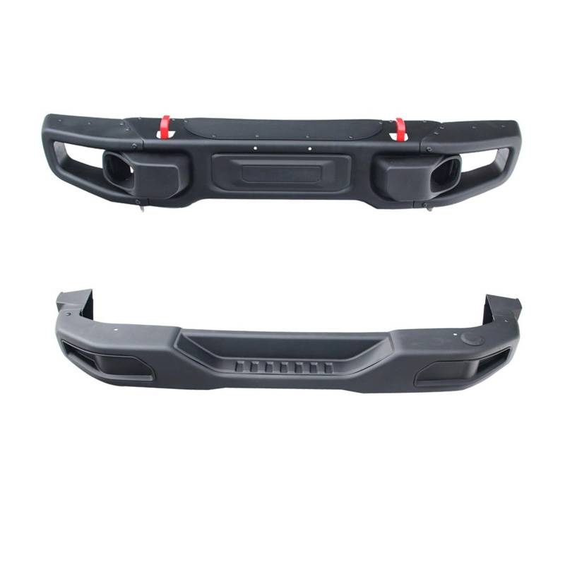 DDGHAE Heckstoßstange kompatibel for Jeep Wrangler JK 2007 2008 2009 2010 2011 2012 2013 2014 2015 2016 2017 J087-2,1 Set Stahl von DDGHAE
