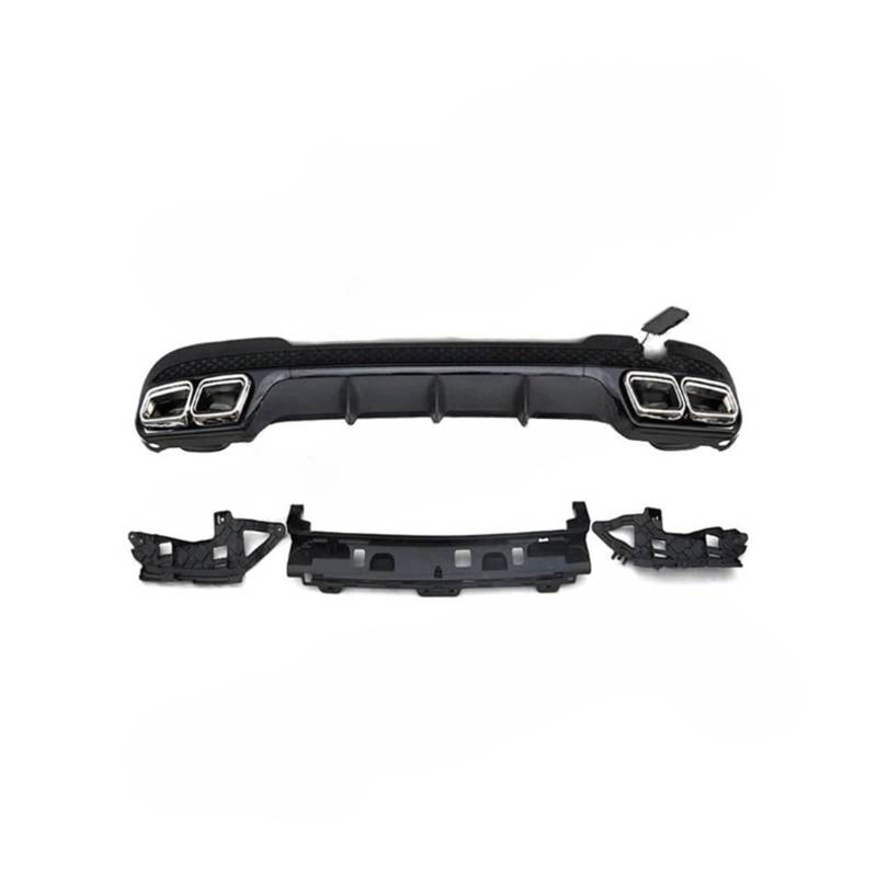 DDGHAE Heckstoßstange kompatibel for Mercedes Benz E-Klasse W212 E350 E400 E63 AMG Sport 2013 2014 2015–2016, nicht for Standard, Lippendiffusor mit Auspuffspitzen(Black Black) von DDGHAE