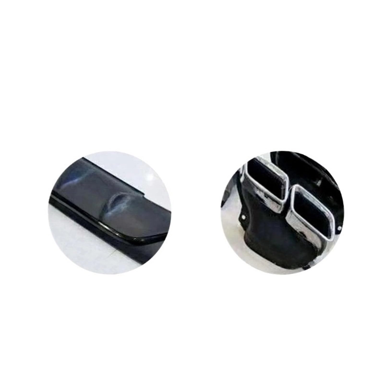 DDGHAE Heckstoßstange kompatibel for Mercedes Benz GLE GLS AMG V167 X167 GLE63 2020+, Heckdiffusor-Lippenspoiler-Stoßstangen-Auspuffspitzen, Zubehör-Bodykits(Black silver) von DDGHAE