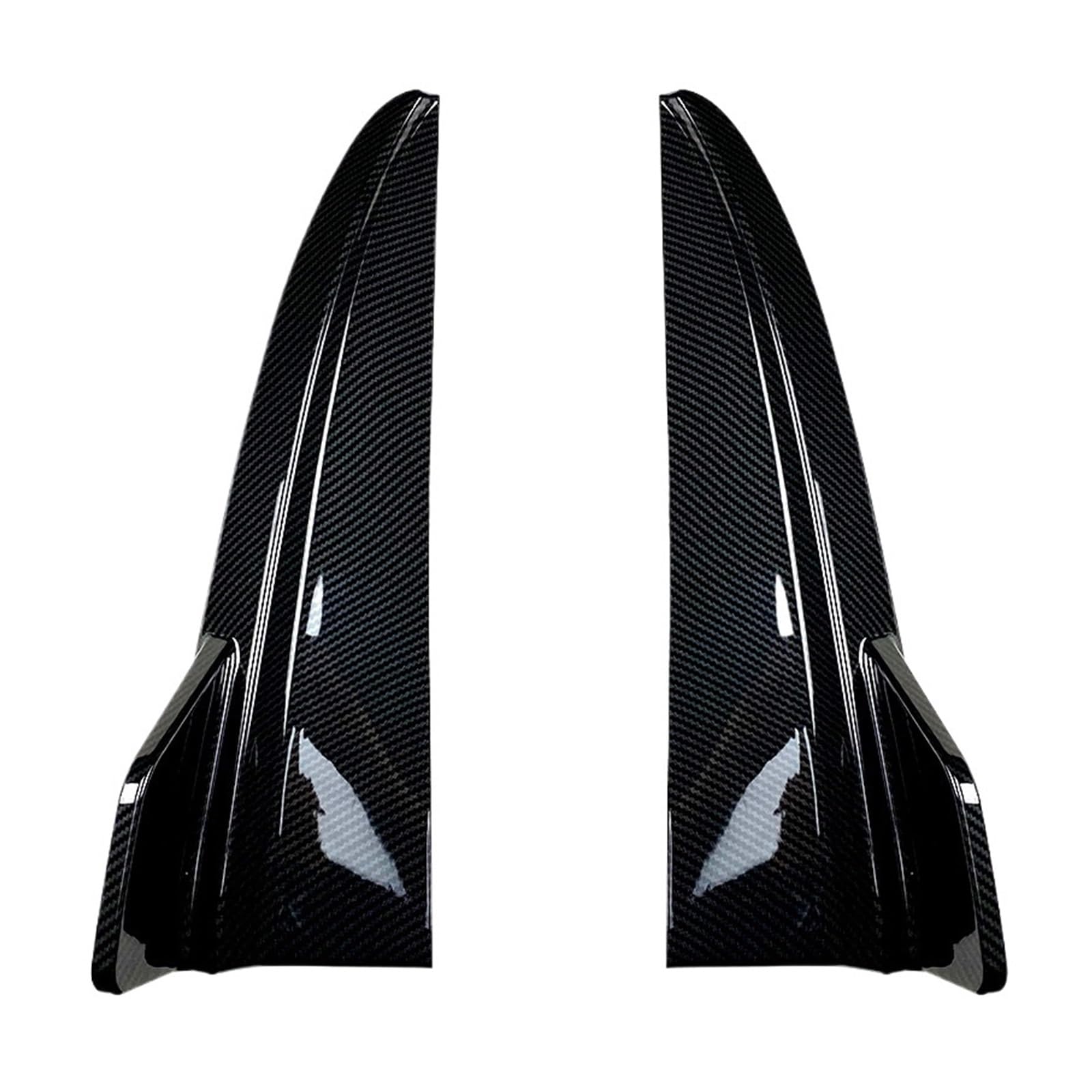DDGHAE Heckstoßstange kompatibel for Mercedes Benz W205 C180 C200 C260 C43 AMG 2015-2021 Autozubehör, Canard Splitter Diffusor Seitenspoilerabdeckung(Carbon Fiber Look) von DDGHAE