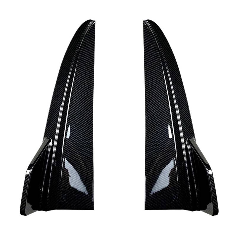 DDGHAE Heckstoßstange kompatibel for Mercedes Benz W205 C180 C200 C260 C43 AMG 2015-2021 Autozubehör, Canard Splitter Diffusor Seitenspoilerabdeckung(Carbon Fiber Look) von DDGHAE