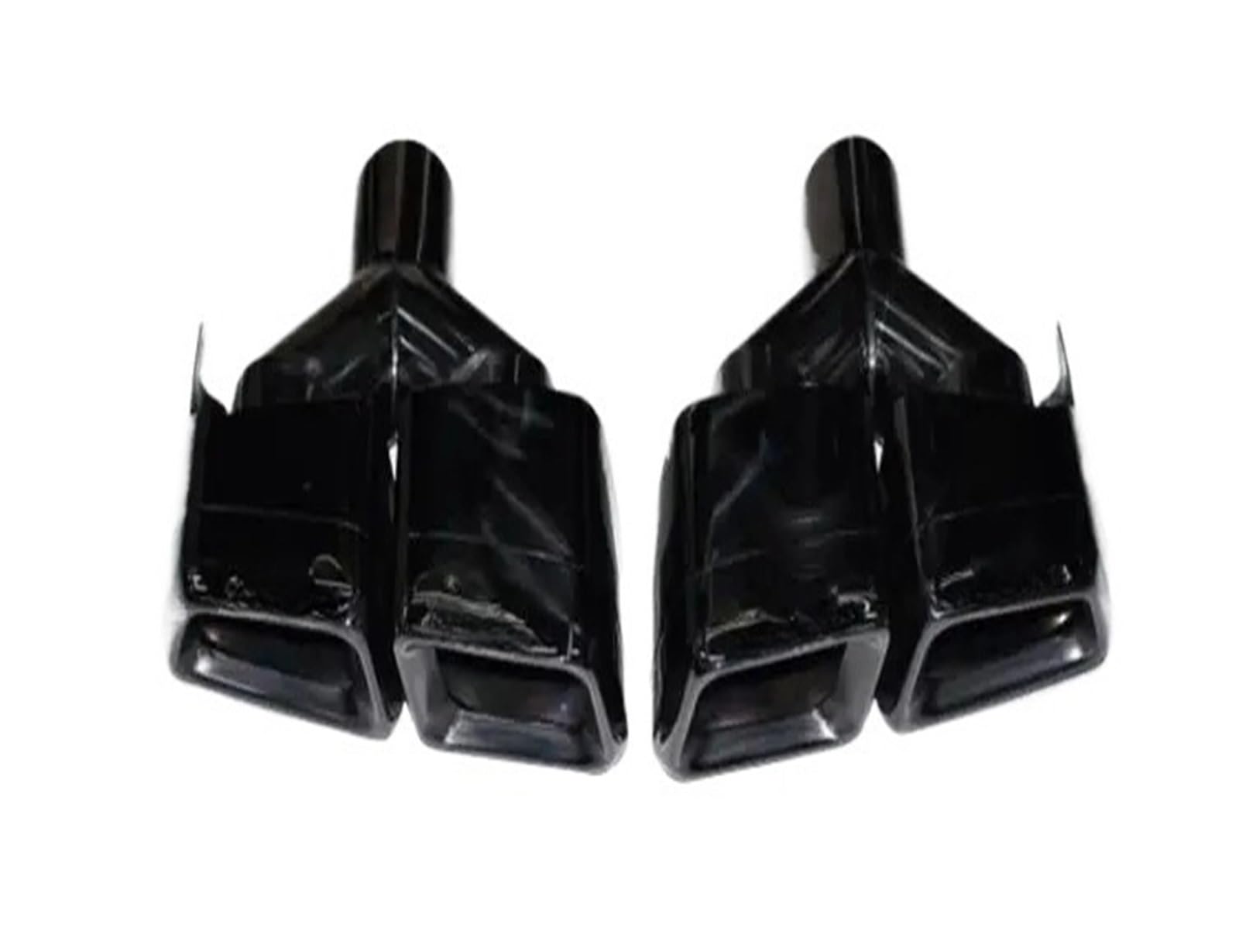 DDGHAE Heckstoßstange kompatibel for Mercedes Benz W218 CLS350 CLS63 AMG 2011 2012 2013 2014 2015 2016 2017–2018, Seitenspoiler aus Kohlefaser, Lippen-Kofferraumdiffusor mit Auspuffspitzen(Black Tips) von DDGHAE