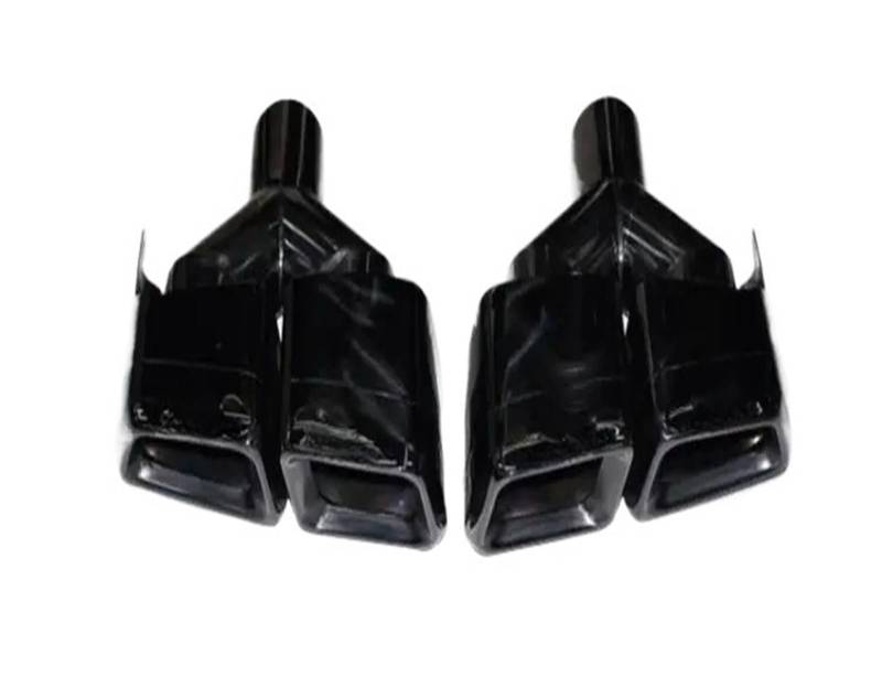 DDGHAE Heckstoßstange kompatibel for Mercedes Benz W218 CLS350 CLS63 AMG 2011 2012 2013 2014 2015 2016 2017–2018, Seitenspoiler aus Kohlefaser, Lippen-Kofferraumdiffusor mit Auspuffspitzen(Black Tips) von DDGHAE
