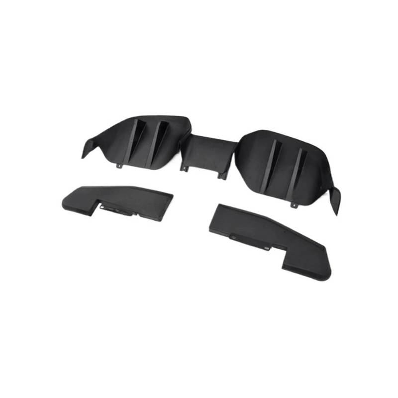 DDGHAE Heckstoßstange kompatibel for Mustang 2015 2016 2017, Stoßstangen-Unterfahrschutz im Haifisch-Stil, Kohlefaser/PP, schwarzer Hecklippen-Diffusor, Spoiler-Splitter(PP black) von DDGHAE