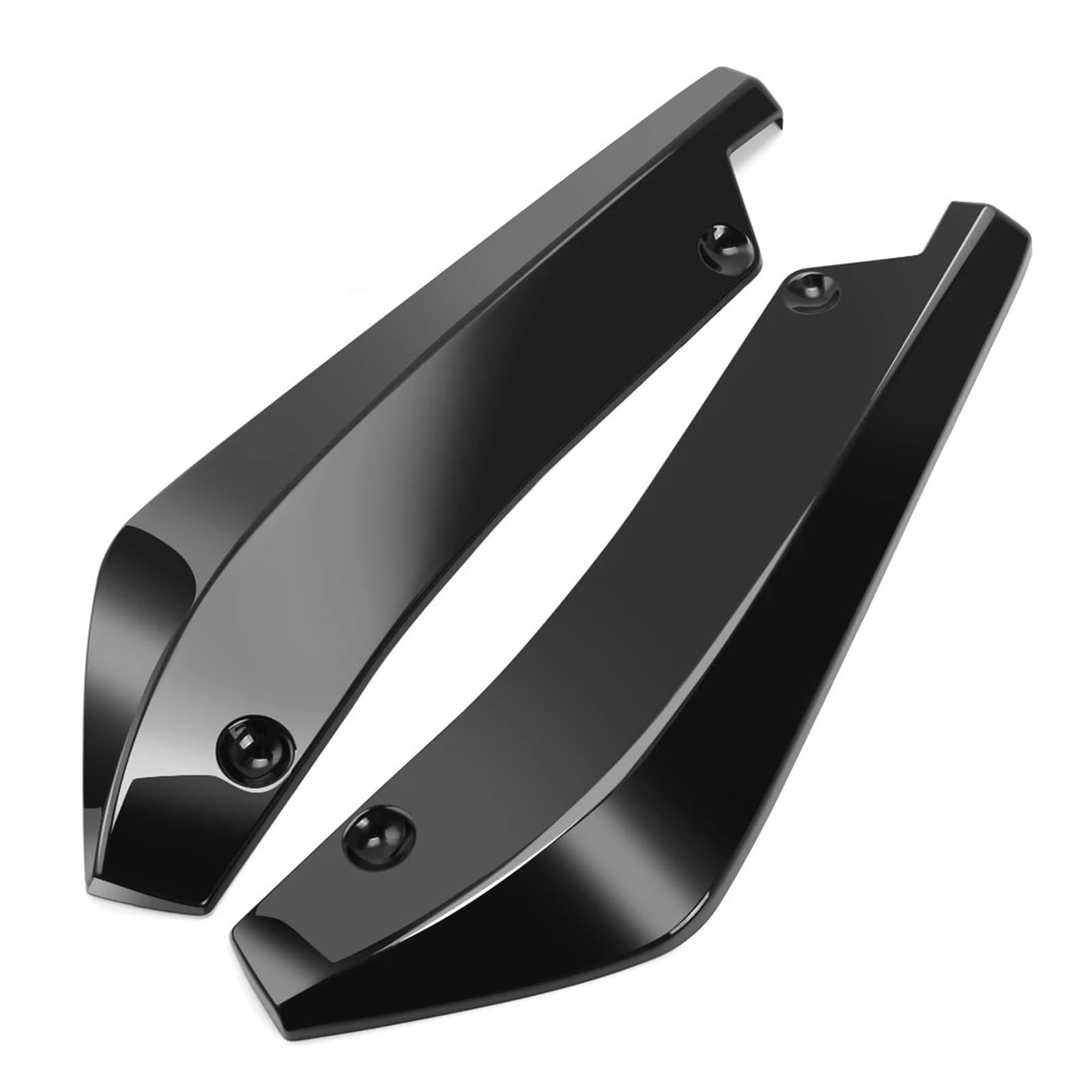 DDGHAE Heckstoßstange kompatibel for VW Jetta Golf MK6 MK7 GTi Autozubehör, 2-teiliger Lippendiffusor-Splitter Canard-Spoiler-Body-Kit-Schutz(Black) von DDGHAE