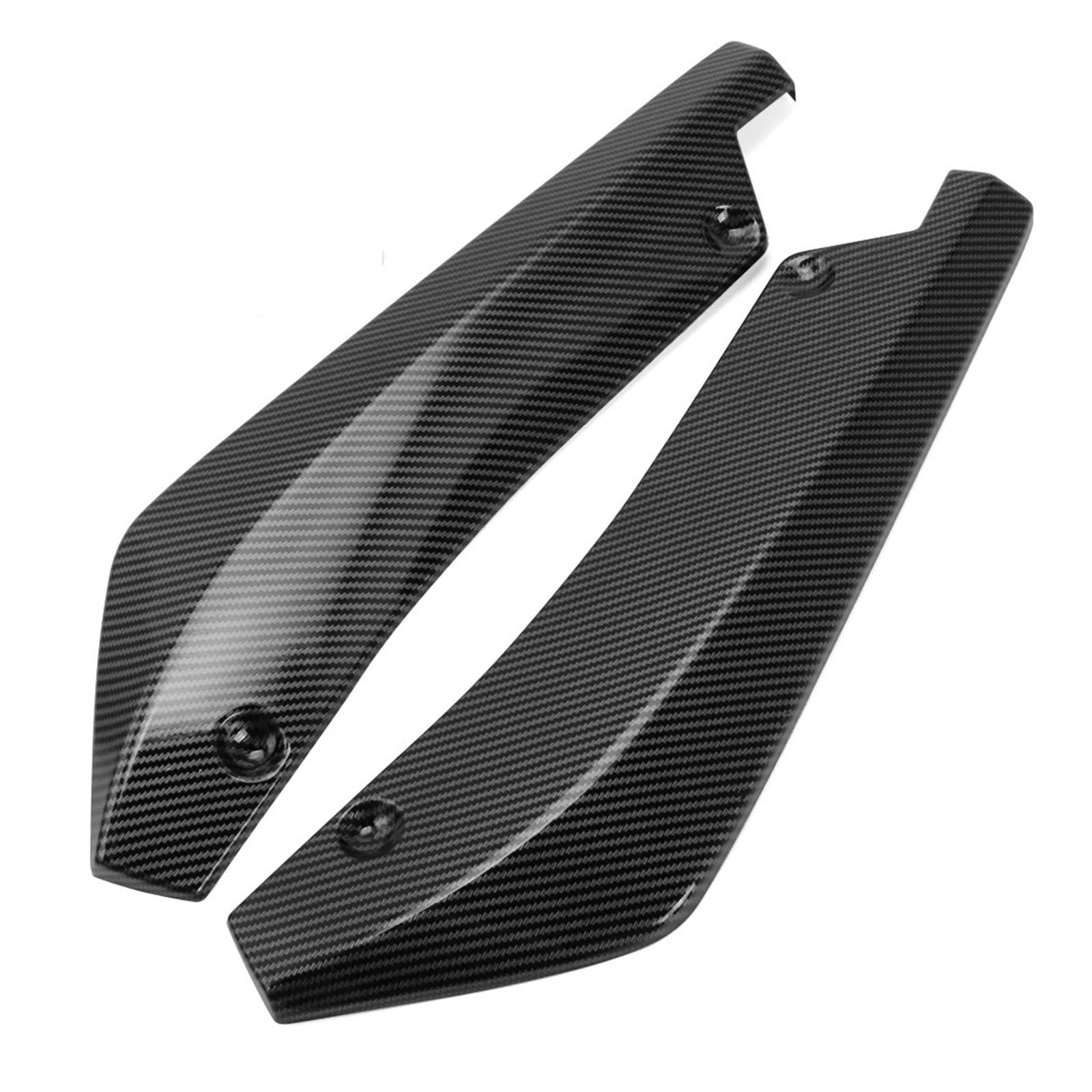 DDGHAE Heckstoßstange kompatibel for VW Jetta Golf MK6 MK7 GTi Autozubehör, 2-teiliger Lippendiffusor-Splitter Canard-Spoiler-Body-Kit-Schutz(Carbon Fiber) von DDGHAE