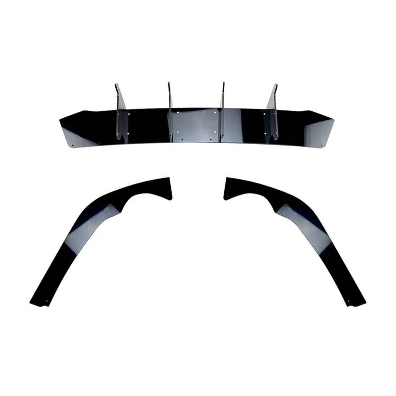 DDGHAE Heckstoßstange kompatibel for VW Passat B8.5 2019–2022, schwarzer Diffusor, Splitterlippe, Kofferraum, Auspuffhalterung, Spoilerplatte, Bodykit von DDGHAE