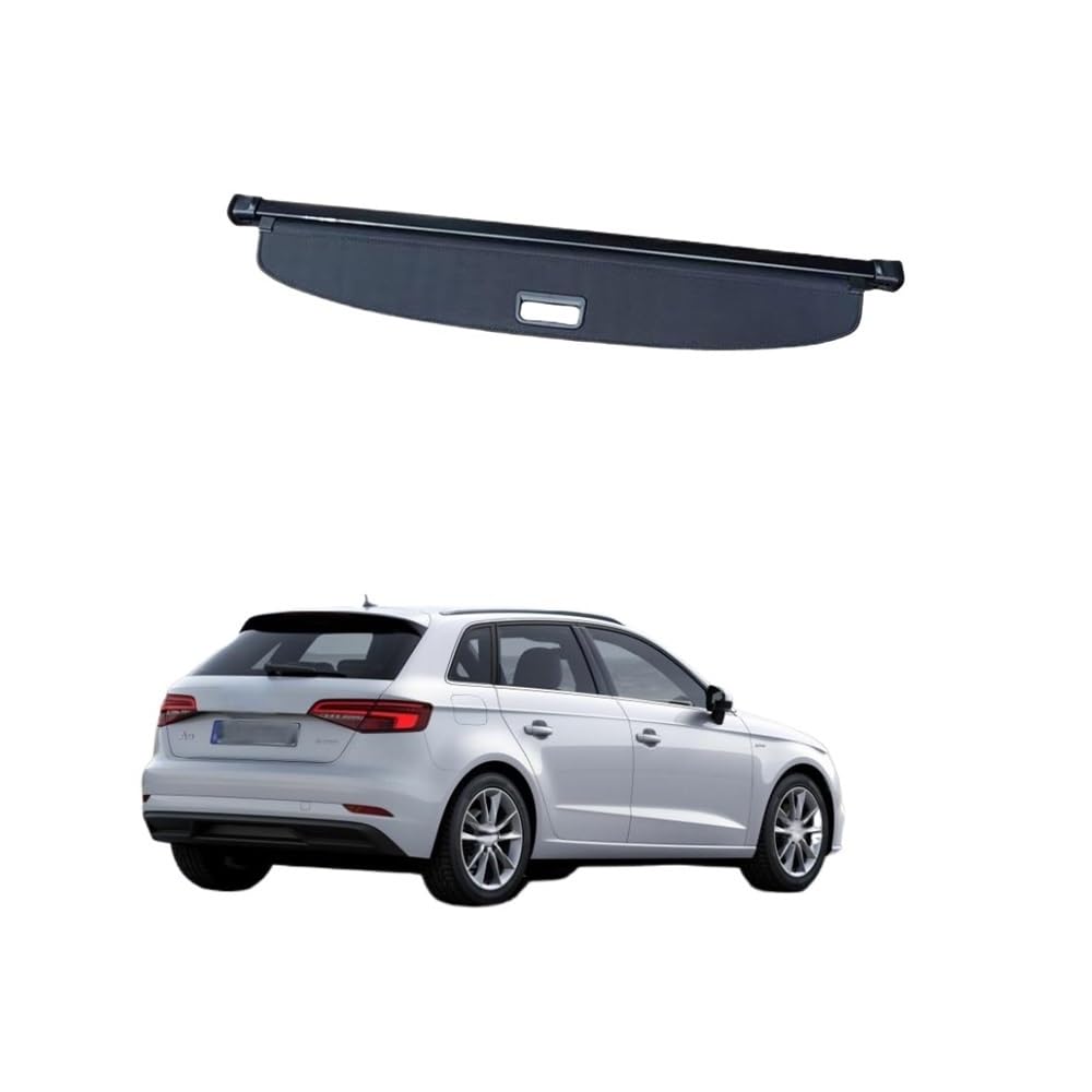 DDGHAE Kofferraumabdeckung, einziehbar, for Audi A3 Sportback 2019, schwarzes Leder, Kofferraumabdeckung, Gepäckraumabdeckung, Trennwand, Sichtschutz, Autozubehör DDGHAE Kofferraumabdeckung, einziehbar, for Audi A3 Sportback 2019, schwarzes Leder, Kofferraumabdeckung, Gepäckraumabdeckung, Trennwand, Sichtschutz, Autozubehör von DDGHAE