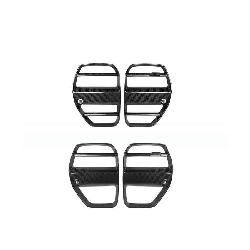 DDGHAE Kühlergrill kompatibel for BMW G80 G82 G83 M3 M4 2020UP, Frontstoßstangen-Renngrill aus trockenem Carbon(NO ACC) von DDGHAE