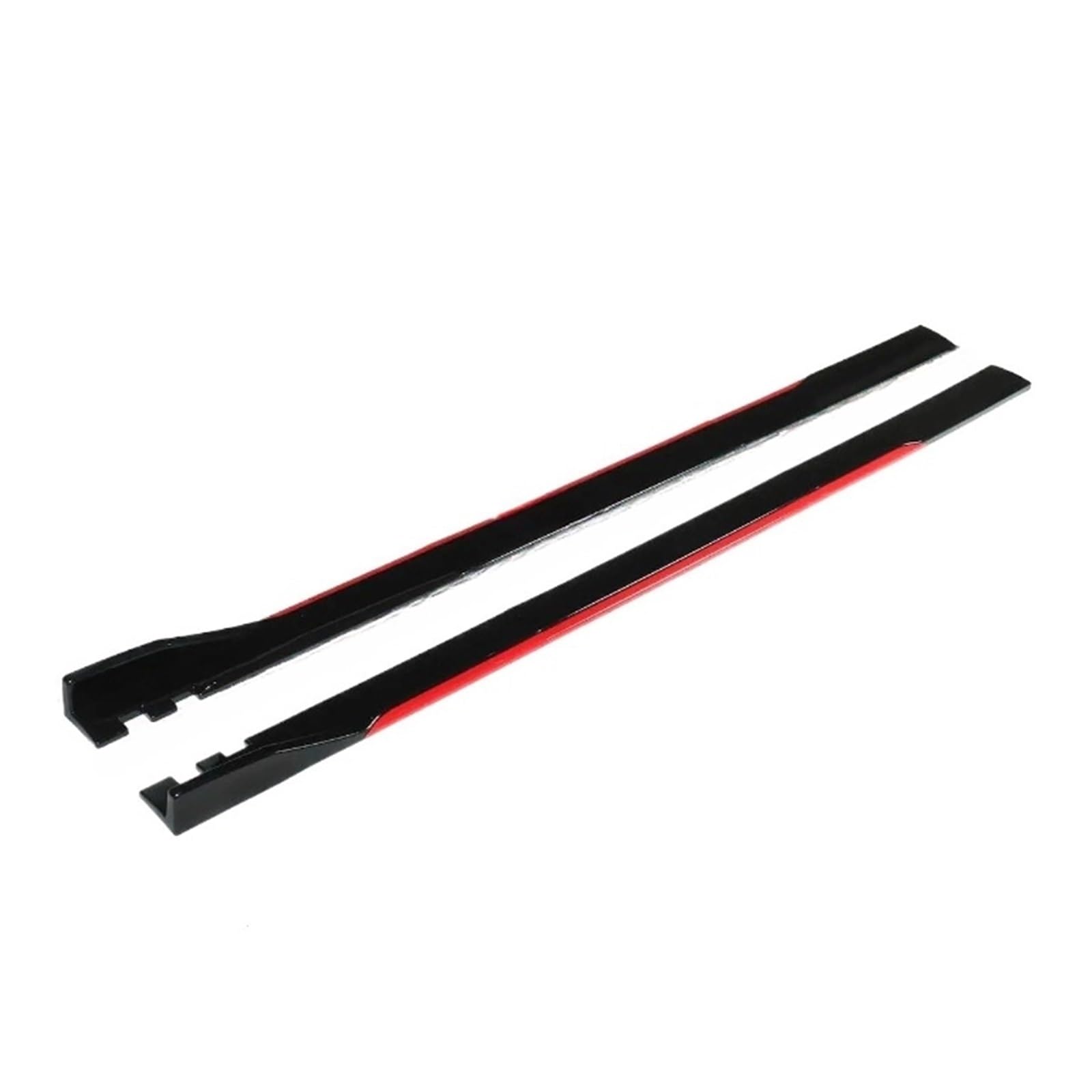 DDGHAE Seitenschweller for Autos, kompatibel mit BMW, kompatibel mit Benz, kompatibel mit VW, kompatibel mit Audi, 2/2,2 m, universelle Verlängerung, Kipphebel, Lippentrenner, Stoßstange(2.2m red) von DDGHAE