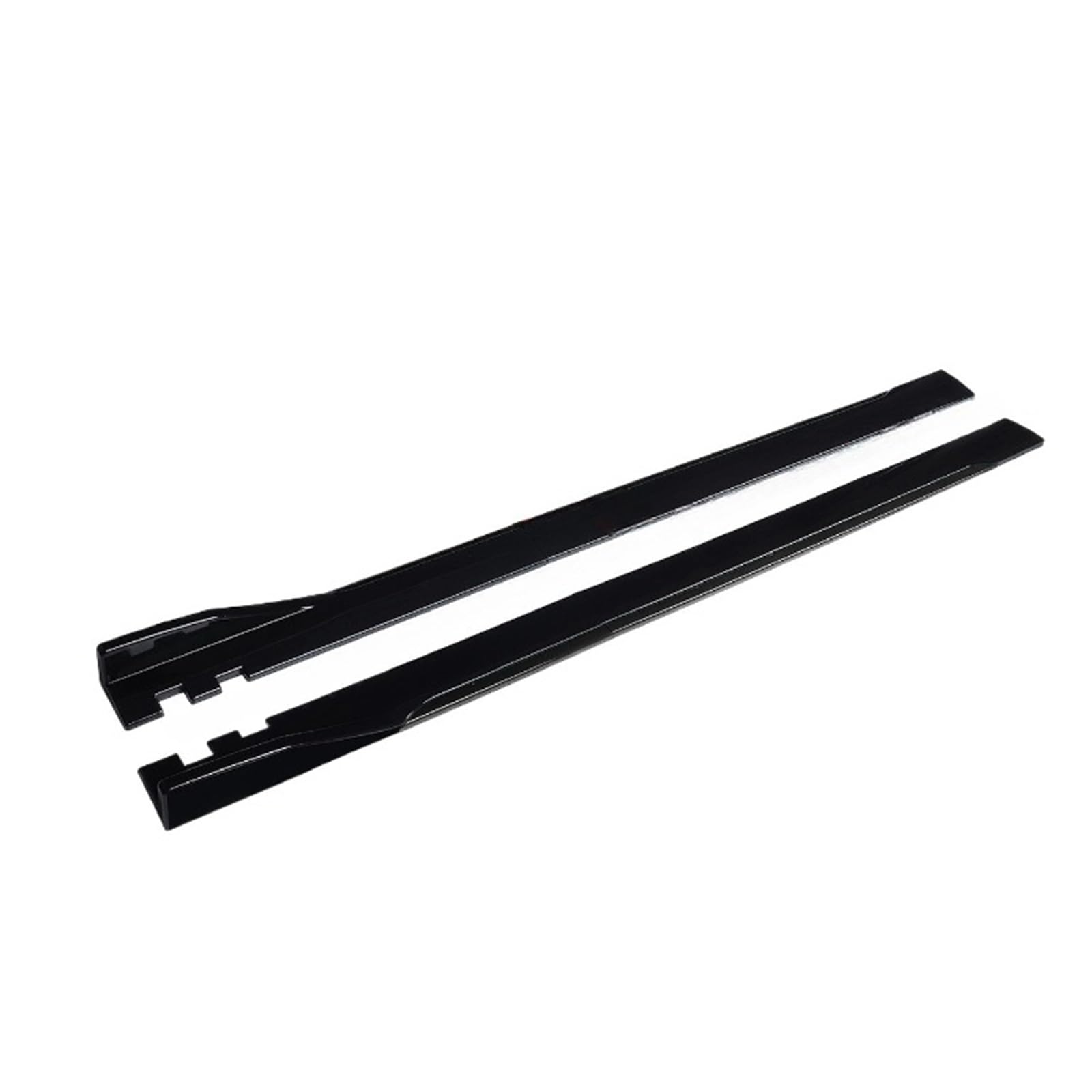 DDGHAE Seitenschweller for Autos, kompatibel mit BMW, kompatibel mit Benz, kompatibel mit VW, kompatibel mit Audi, 2/2,2 m, universelle Verlängerung, Kipphebel, Lippentrenner, Stoßstange(2m black) von DDGHAE
