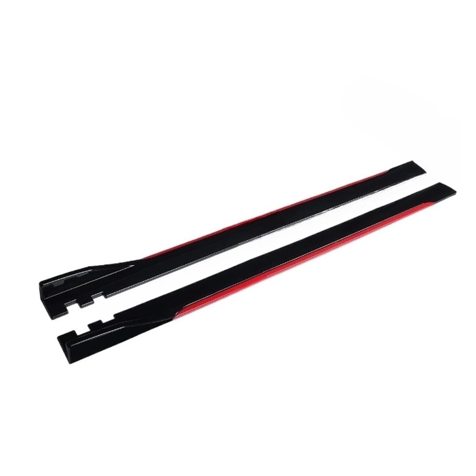 DDGHAE Seitenschweller for Autos, kompatibel mit BMW, kompatibel mit Benz, kompatibel mit VW, kompatibel mit Audi, 2/2,2 m, universelle Verlängerung, Kipphebel, Lippentrenner, Stoßstange(2m red) von DDGHAE