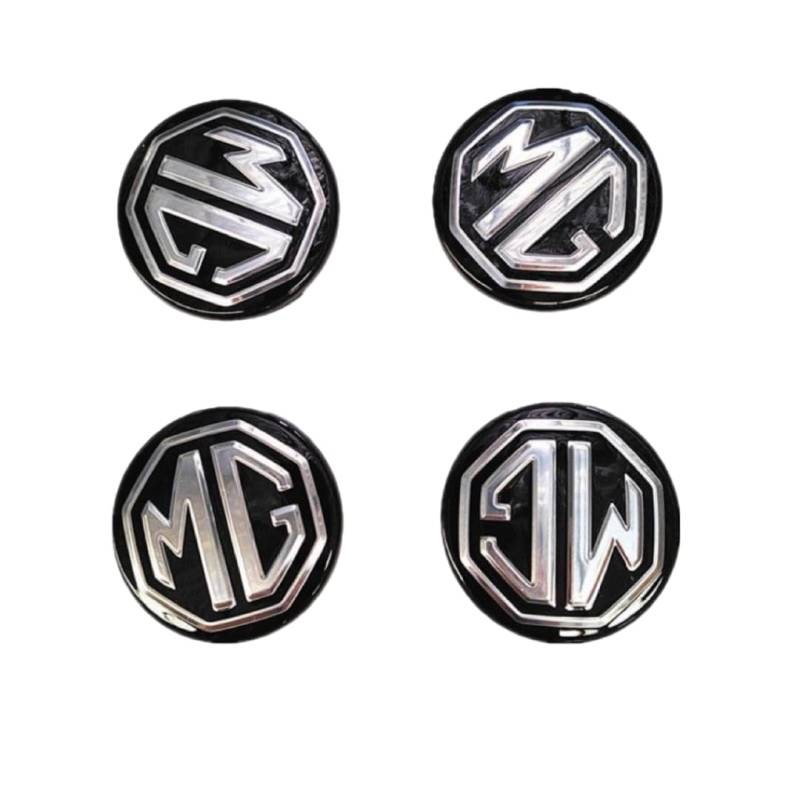 4 Stück Auto Nabendeckel für MG HS 2024 2025,ABS Radkappen Nabe Mitte Abdeckung Ersetzen Original Felgenkappen mit Logo Emblem Kfz Dekorative Zubehör,B von DDHHBH