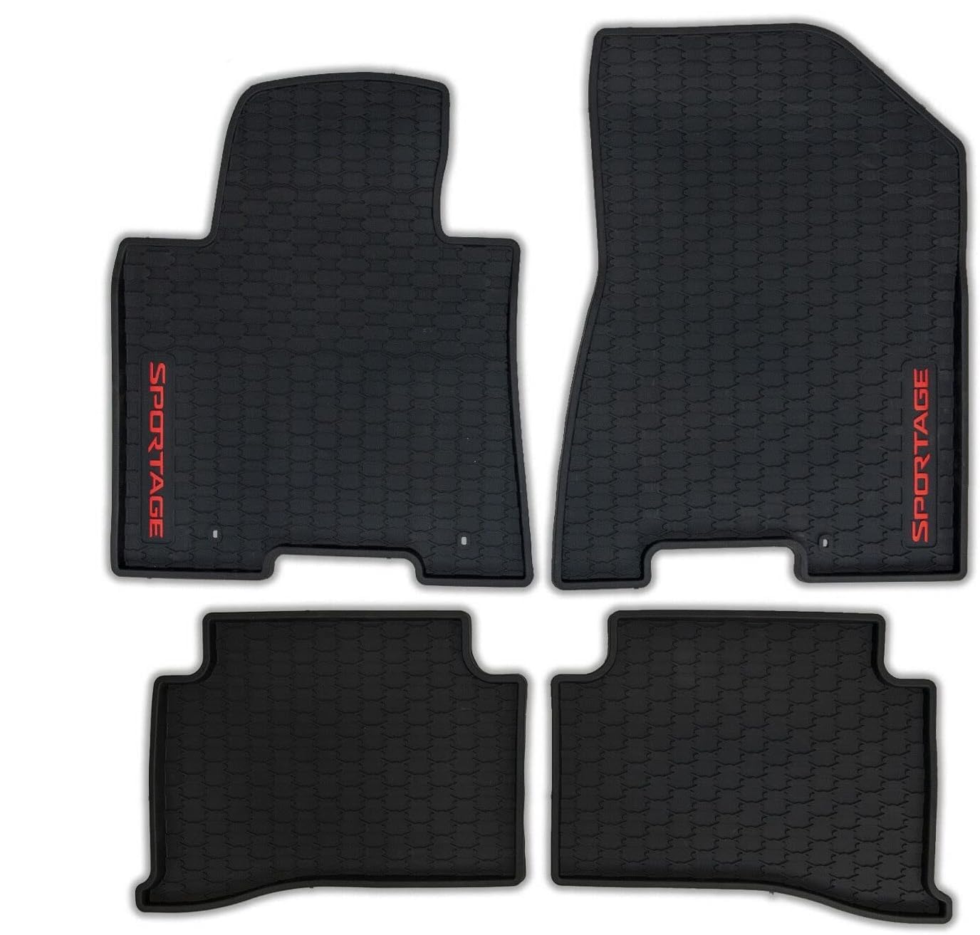 Kia Sportage Gummifußmatten mit rotem Logo von 2016 bis 2020 F1131ADE50RE DE BONA MOTORS Kia Sportage Gummifußmatten mit rotem Logo von 2016 bis 2020 F1131ADE50RE DE BONA MOTORS von DE BONA MOTORS