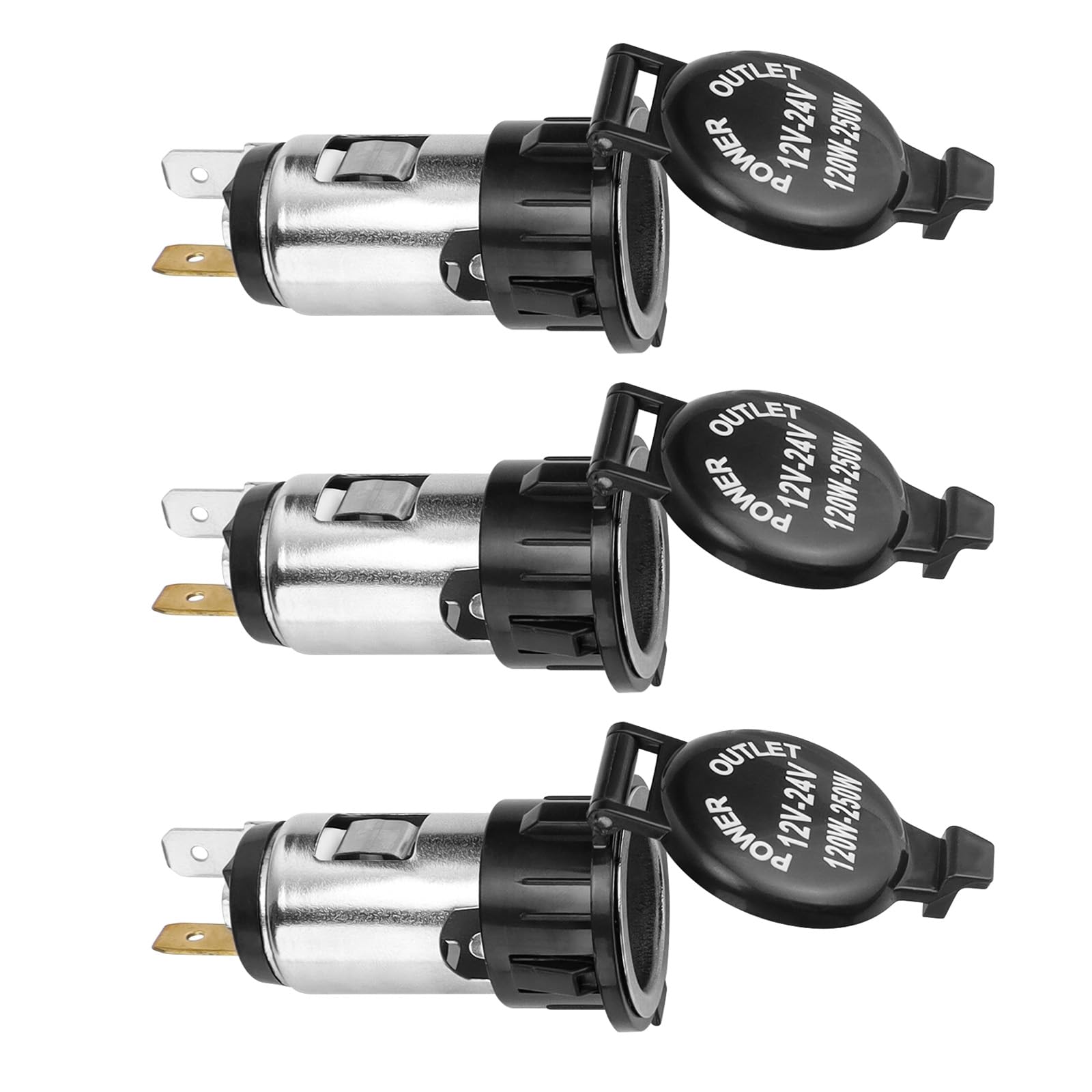 DEANKEJI 3 Stück Zigarettenanzünder Stecker, 12V/24V Zigarettenanzünder Steckdose, Auto Zigarettenanzünder, Geeignet für Autos, Motorräder, Boote DEANKEJI 3 Stück Zigarettenanzünder Stecker, 12V/24V Zigarettenanzünder Steckdose, Auto Zigarettenanzünder, Geeignet für Autos, Motorräder, Boote von DEANKEJI