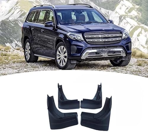 Auto Schmutzfänger für Mercedes Benz GLS X166 X167 2013-2022,Kotflügel Vorne und Hinten Spritzschutz Kit Zubehör (4 Stück),C/2013-2019 von DECI