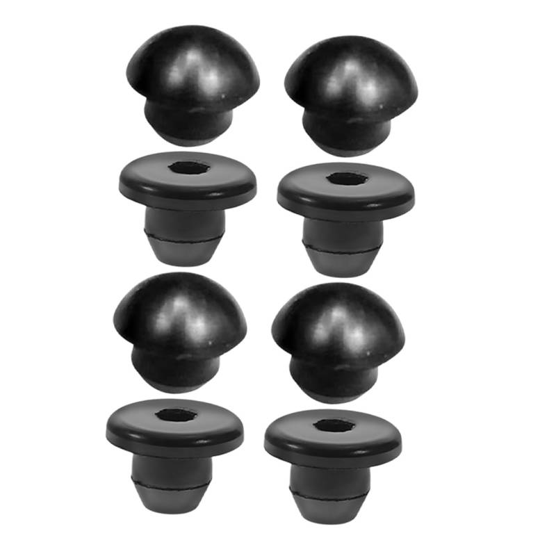 DECOMELODY 8 Stück Klinkenstecker Ersatz horizontal dichtungsringe hydraulischer Wagenheberadapter Flaschenheber, Wagenheber, Öleinfüllschraube hydraulischer Wagenheberstecker Gummi Black von DECOMELODY