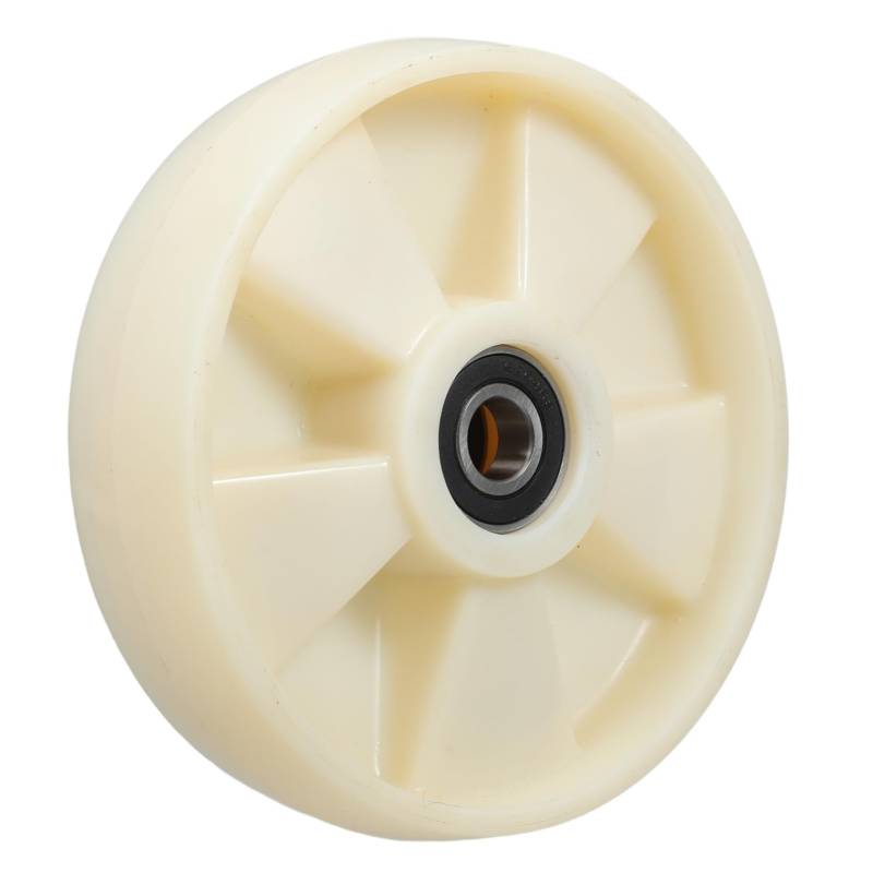 DECORNIJIA Palettenwagenrollen Lenkrollen Palettenwagenrollen Rad Mit Lager Räder Für Palettenwagen Lasträder Palettenwagen Ersatzräder Nylon Beige von DECORNIJIA