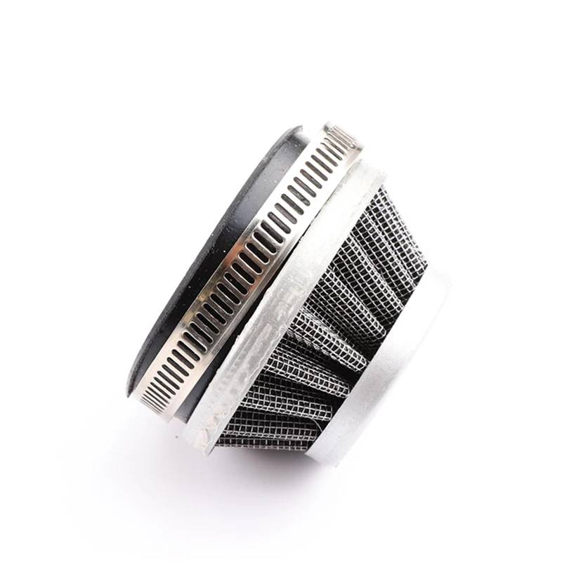 Ansaugluftfilter Motorrad 48mm 50mm 60mm Universal Motorrad Luftfilter Intake Pilzkopf Luftfilter Für Off-road Für ATV Quad Dirt Pit Bike Luftfilter Motorrad(52-54mm silver) von OUVECR