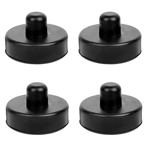 DEDC Wagenheber Gummiauflage 4 Pcs für Tesla Model 3 mit Nut und Profil Schwarz Unterstellbock Gummiblock Für Wagenheber und Hebebühnen von DEDC
