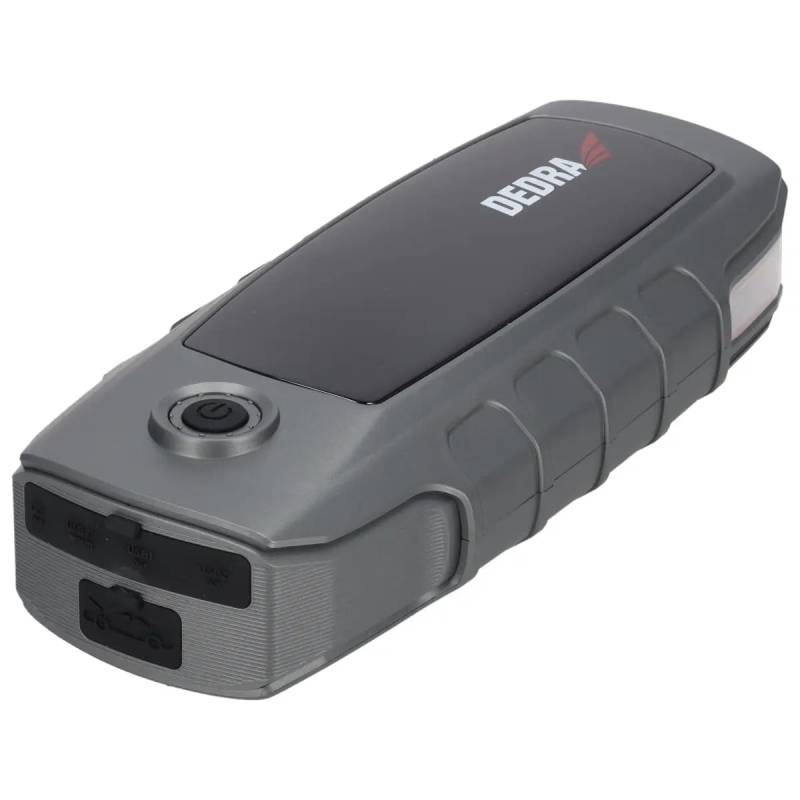 Power-Bank mit Motorstartfunktion, Booster, Starthilfe DEDRA DEPP1600, Li-Ion 16000mAh, LCD-Anzeige von DEDRA